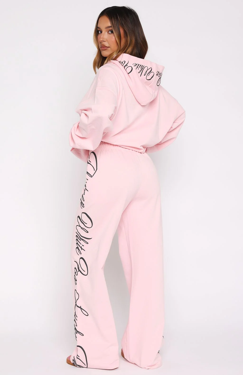 Lucky Thirteen Shaya Wide Leg Sweatpants Soft Pink