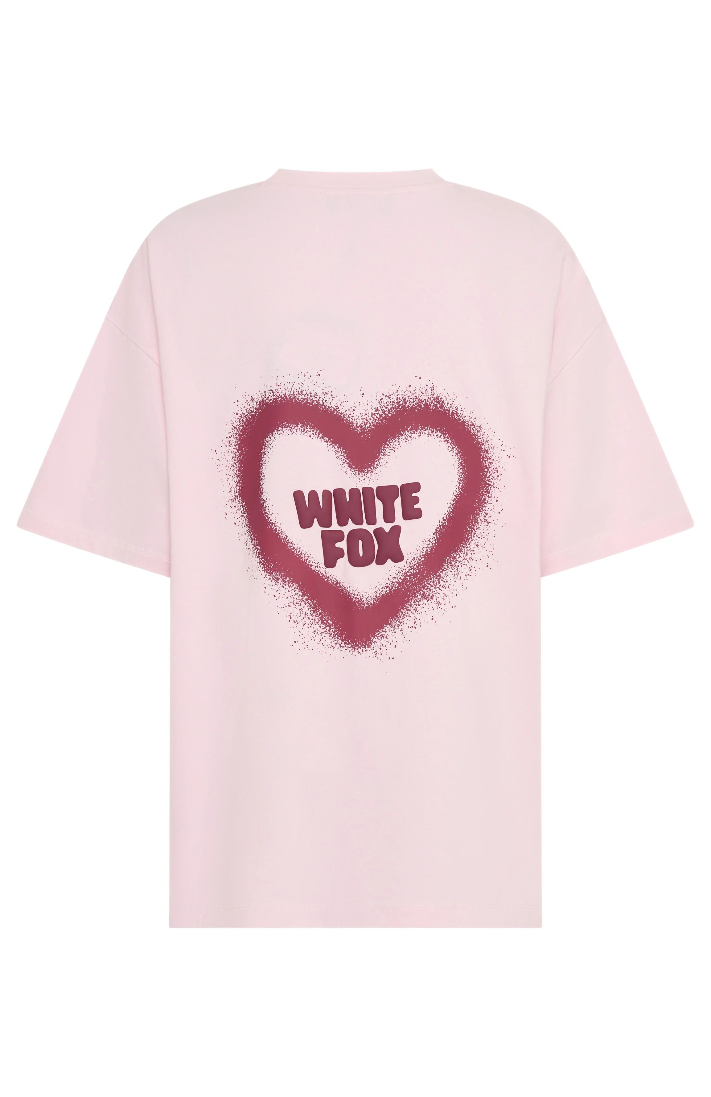 11th Street City Girl At Heart Oversized Tee Strawberry Whip