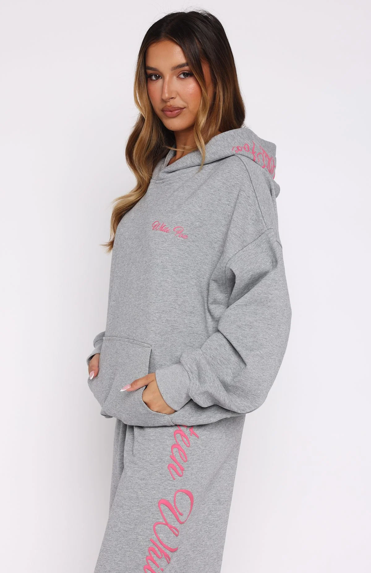 Lucky Thirteen Shaya Oversized Hoodie Dark Grey Marle