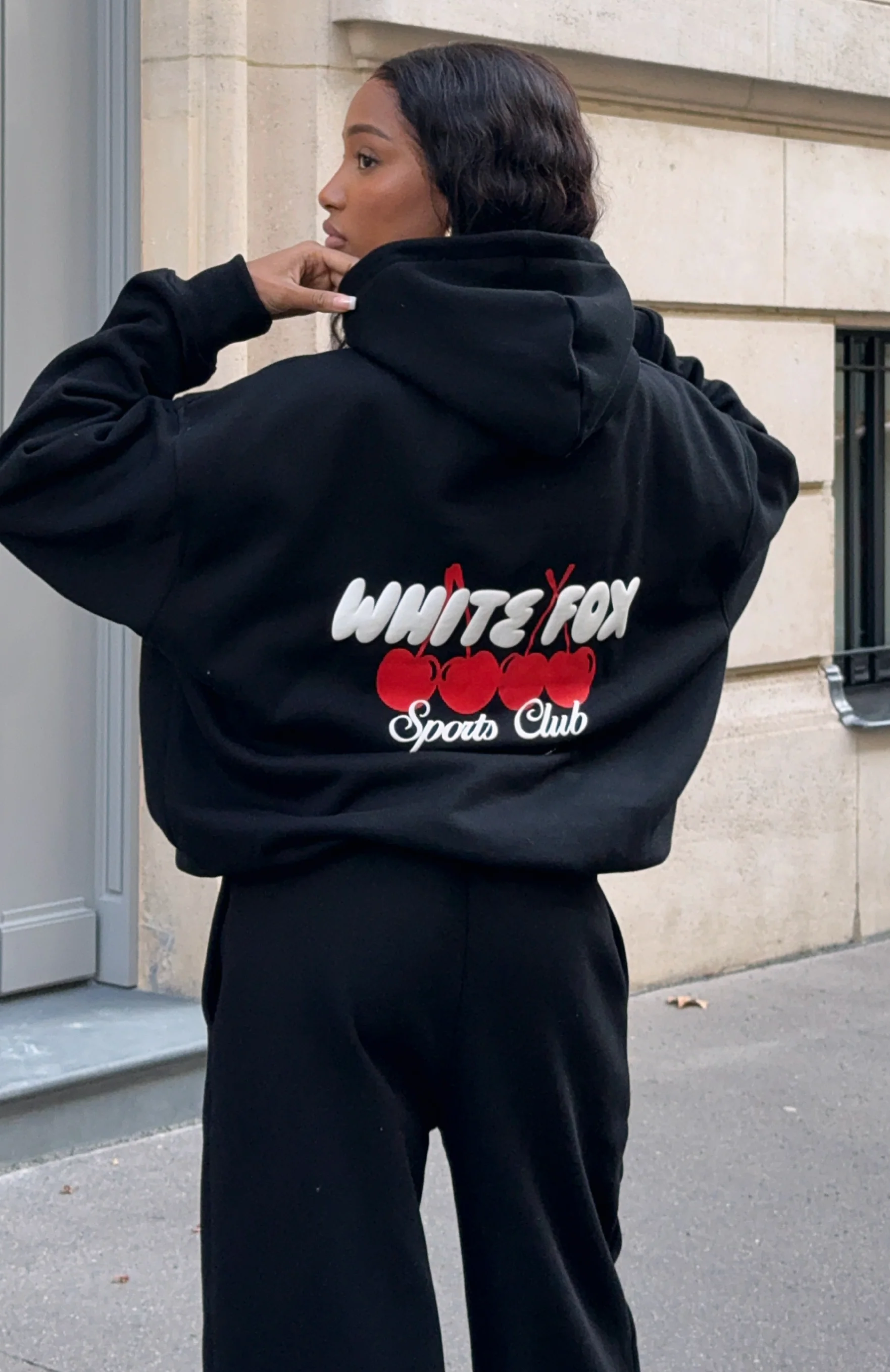Club 14 Cassie Boxy Hoodie Black