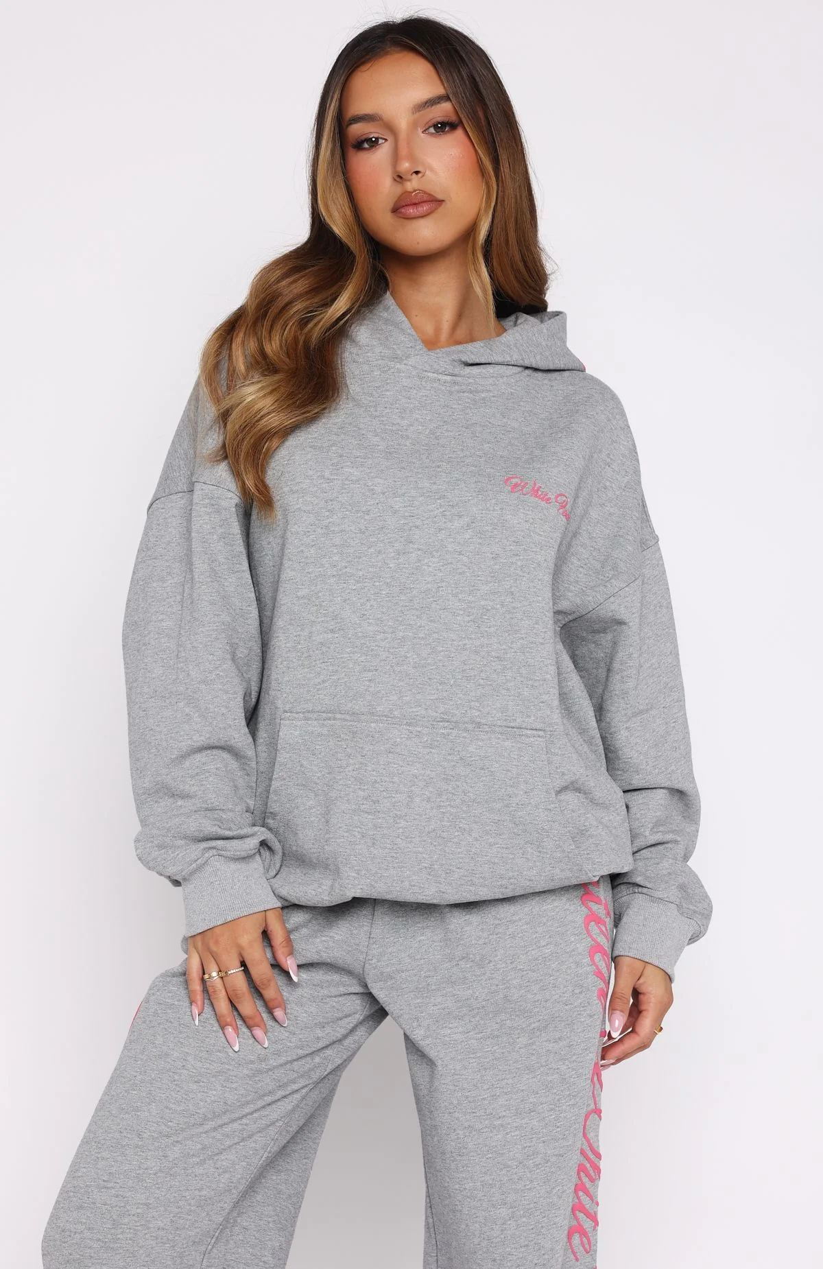 Lucky Thirteen Shaya Oversized Hoodie Dark Grey Marle