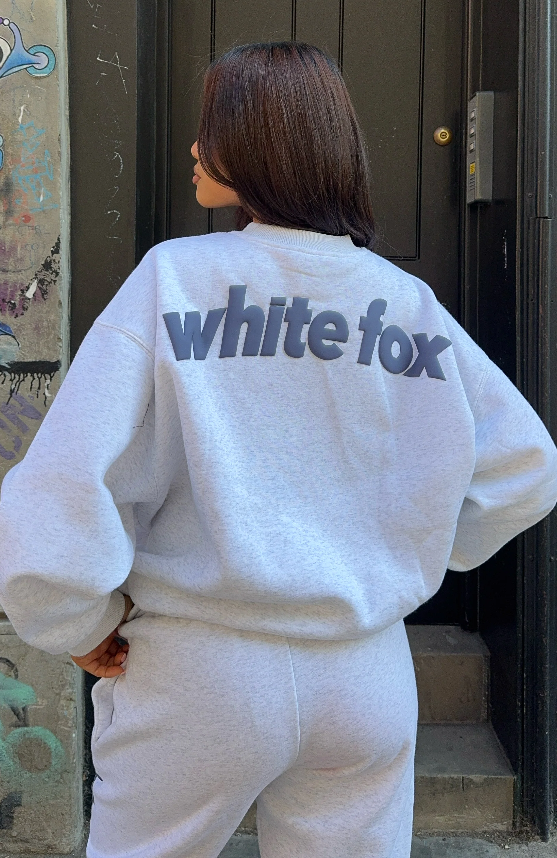 From The Archives Freya Oversized Sweater Grey Marle