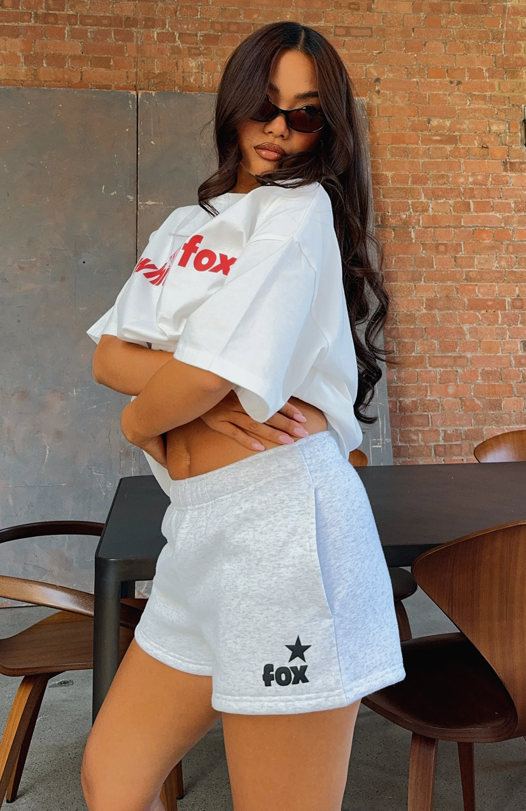 From The Archives Charli Lounge Shorts Grey Marle