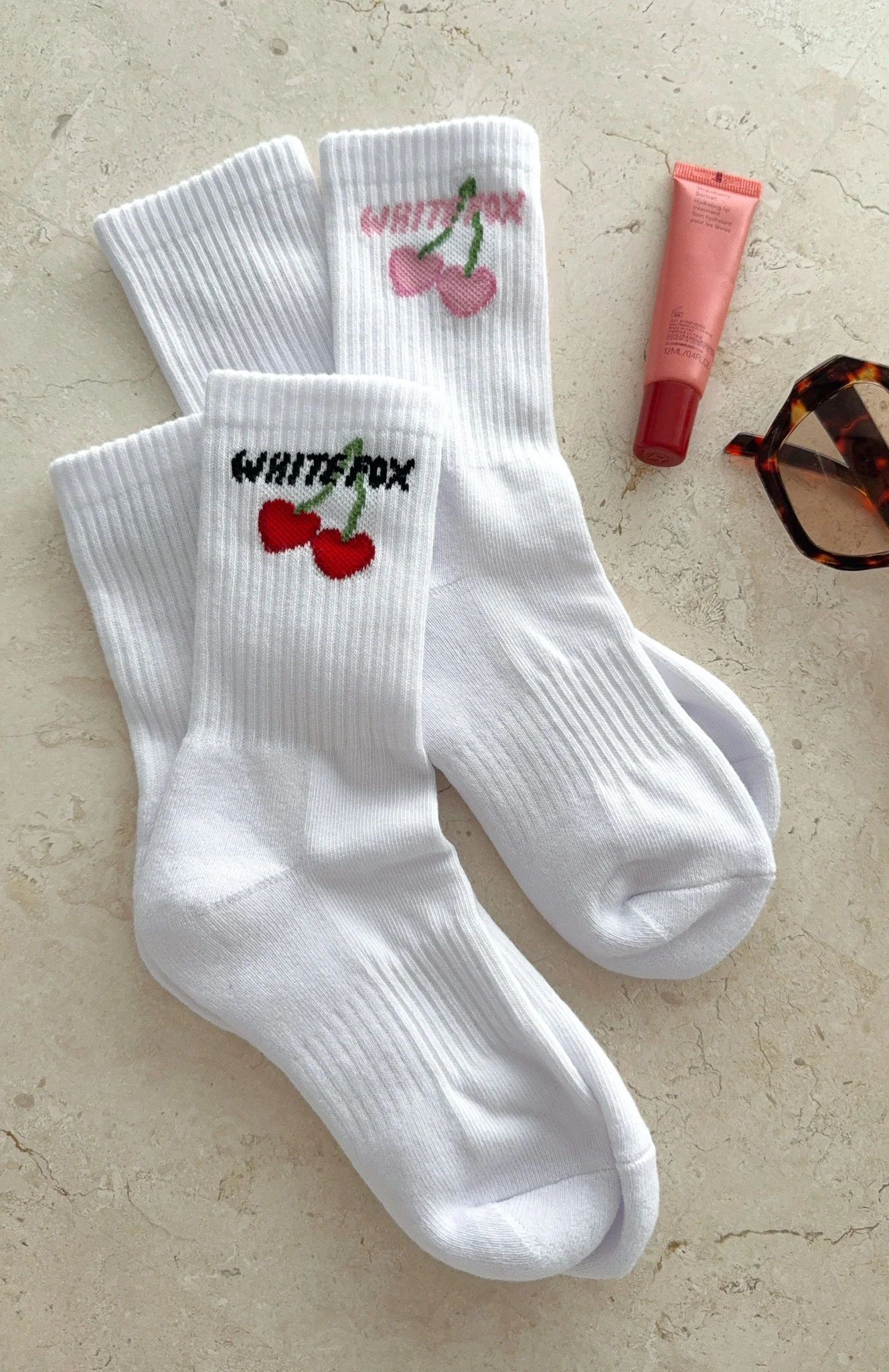 Club 14 Trinity 2 Pack Socks White