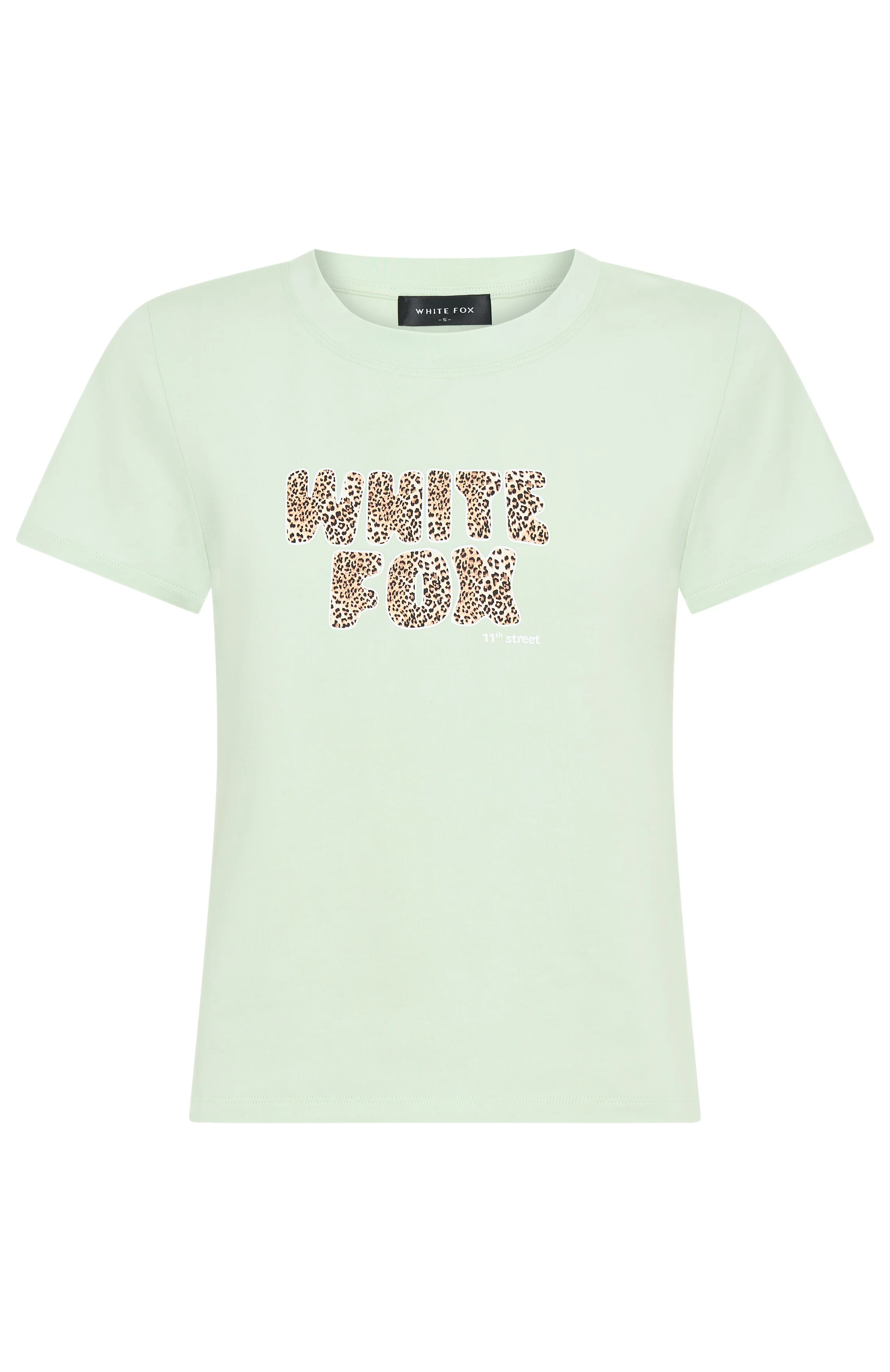 11th Street She's So Lucky Relaxed Baby Tee Iced Matcha