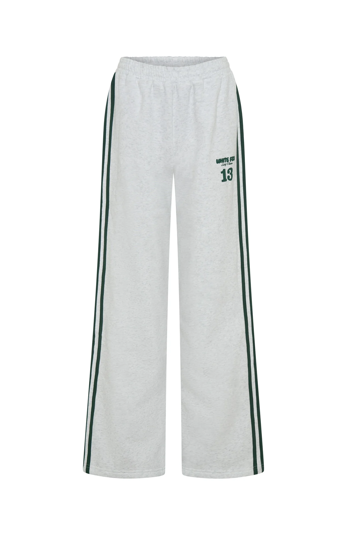 Lucky Thirteen Charise Wide Leg Sweatpants Grey Marle