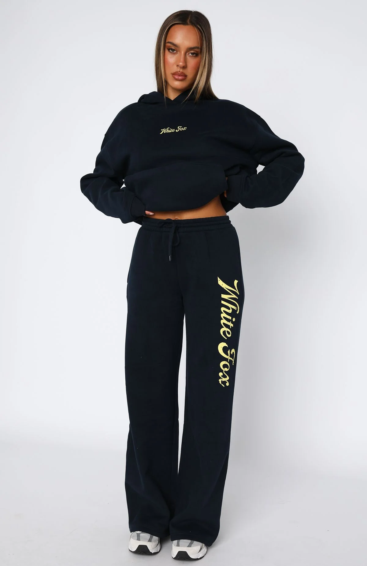 The Good Life Wide Leg Sweatpants Navy