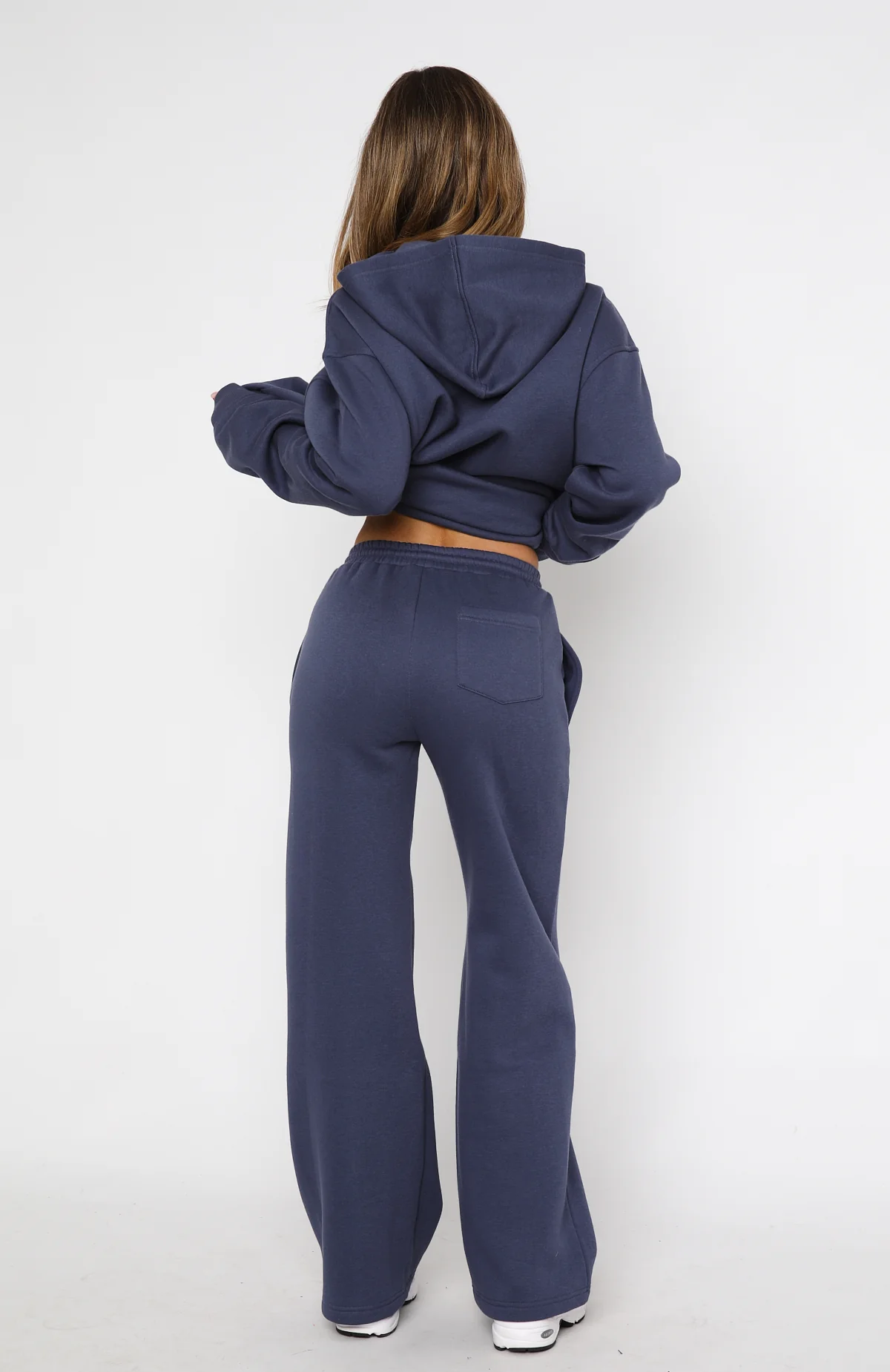 Match Your Words Wide Leg Sweatpants Navy
