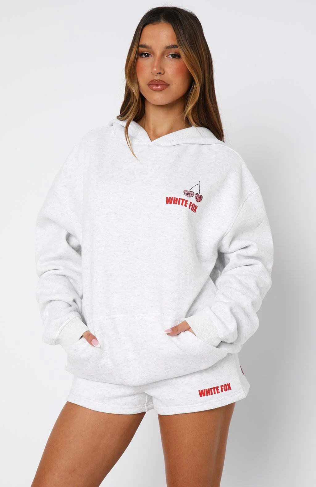 Made With Love Oversized Hoodie Grey Marle