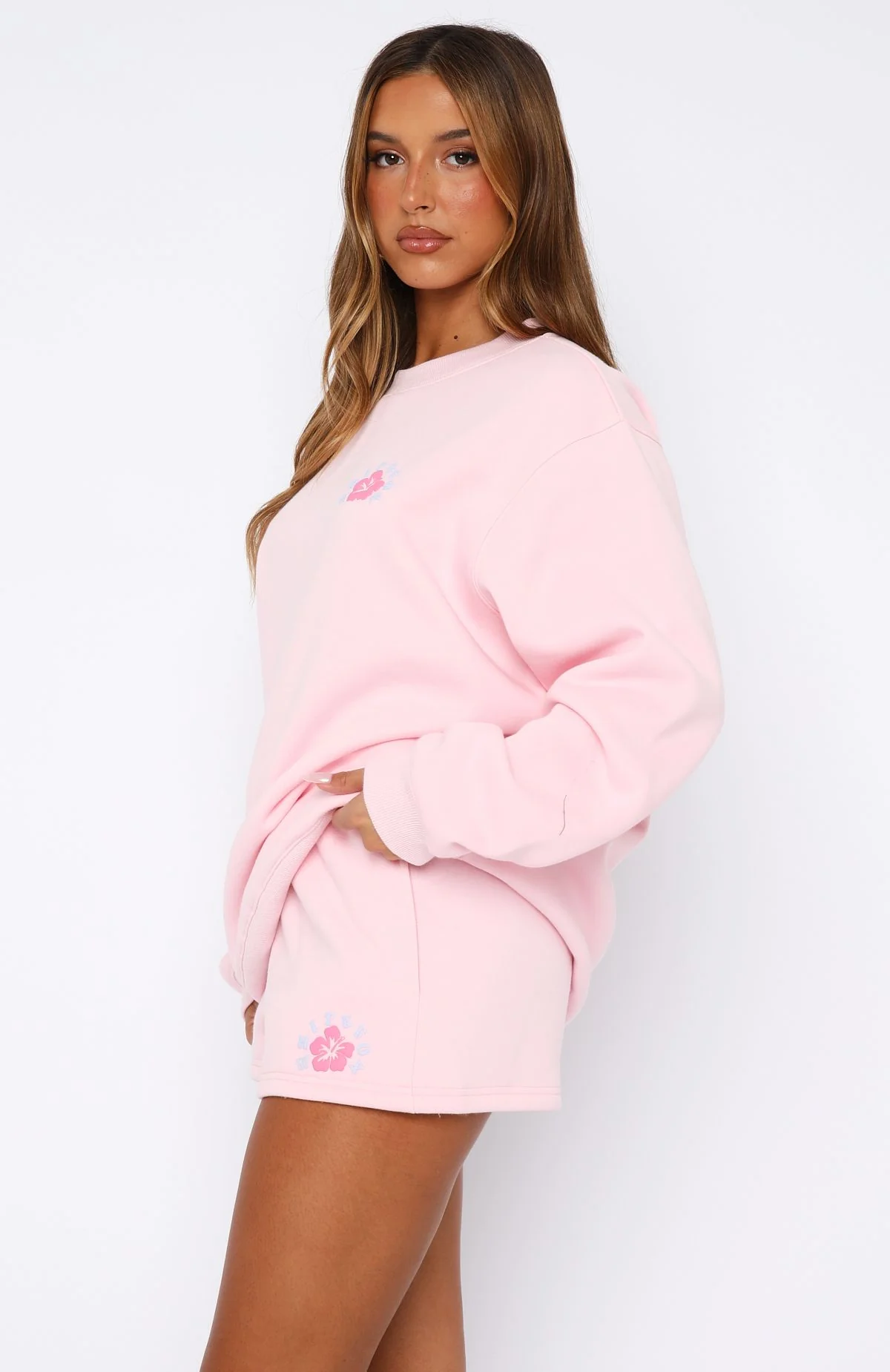 Keep Blooming Lounge Shorts Pink