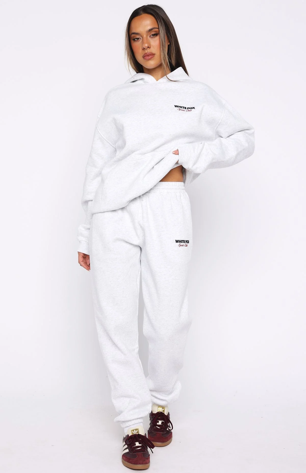 Club 14 Izzy Oversized Hoodie Grey Marle