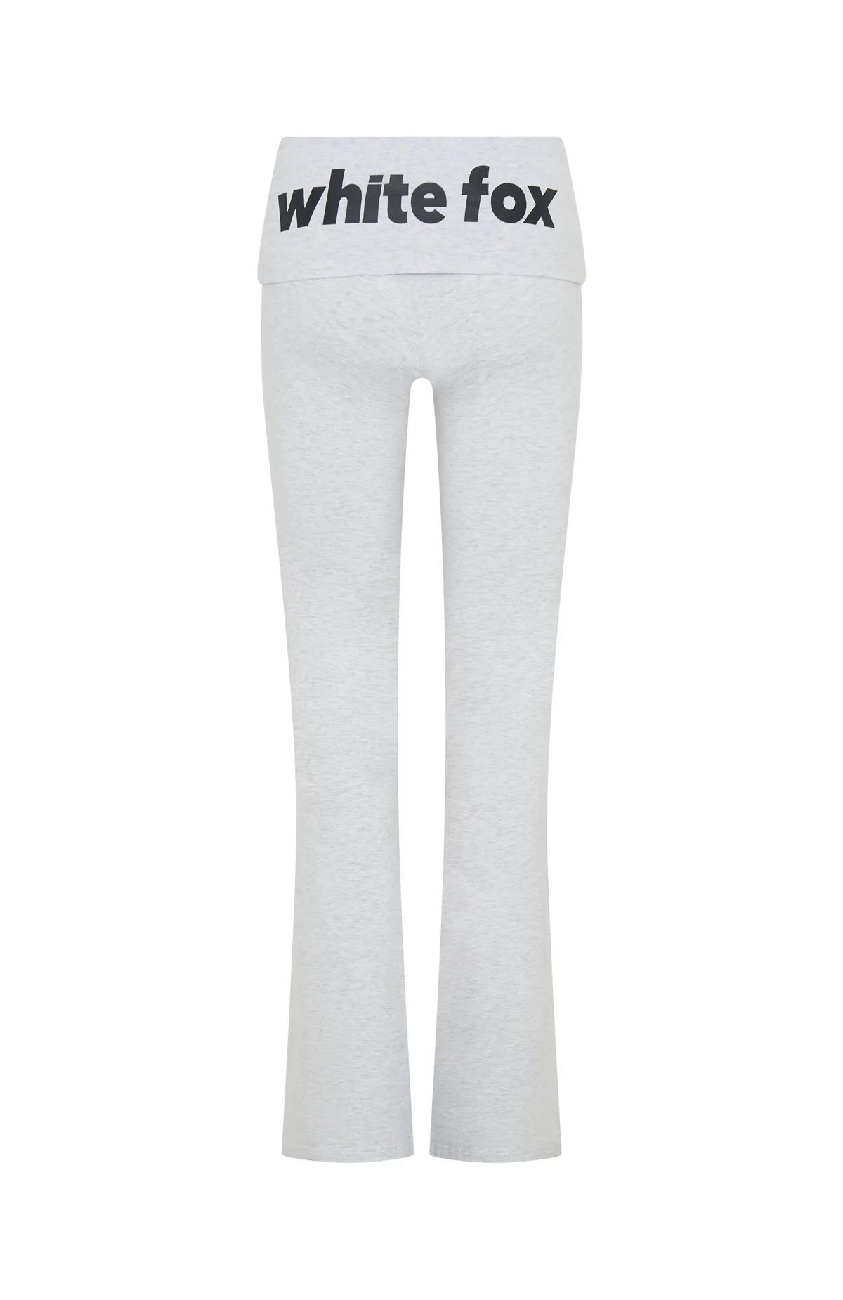 From The Archives Gigi Fold Over Flare Pants Grey Marle