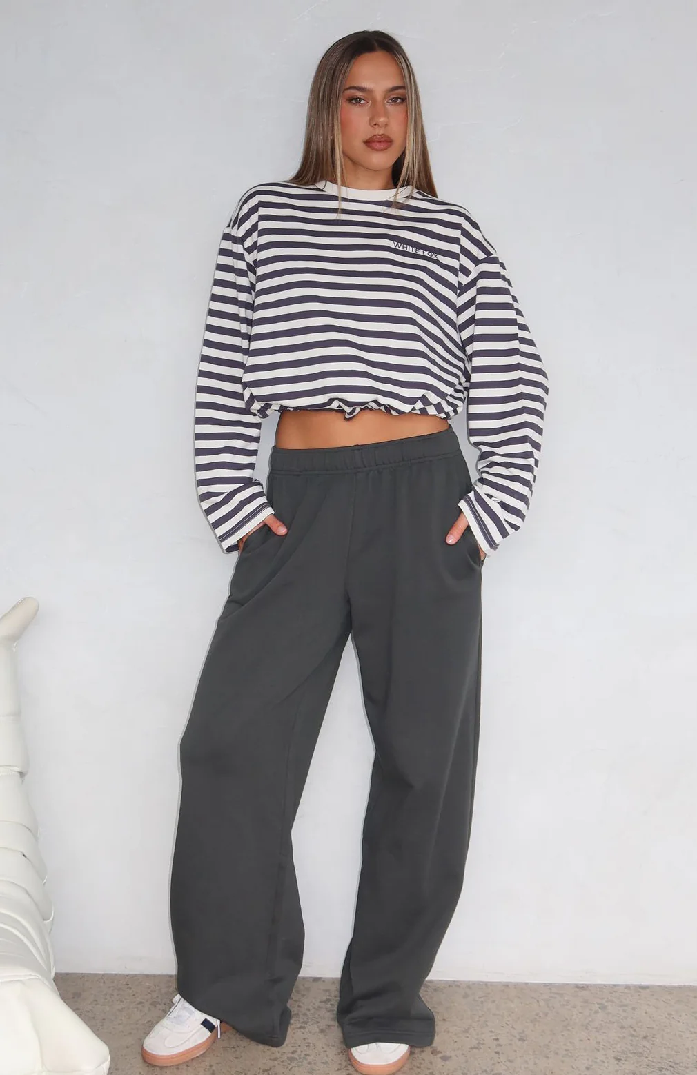 Give It A Rest Wide Leg Sweatpants Forest Green