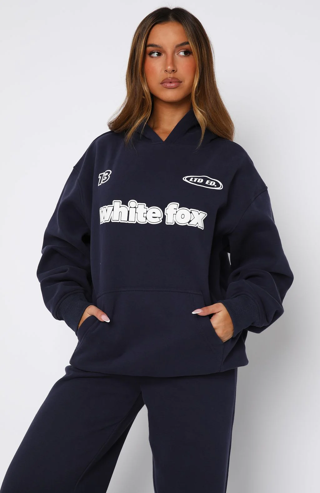 Ready To Go Oversized Hoodie Navy