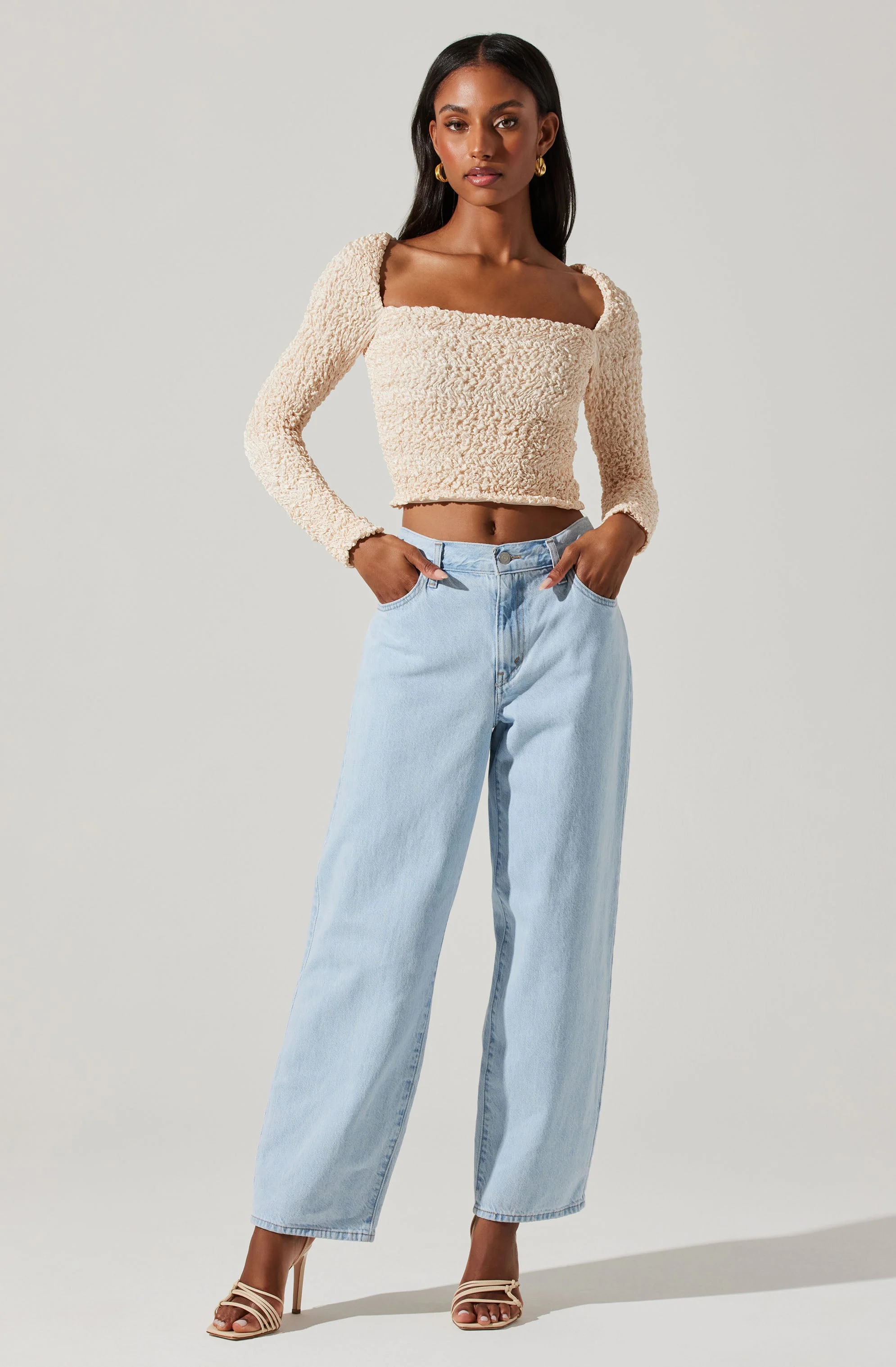 Sorrel Cropped Long Sleeve Top