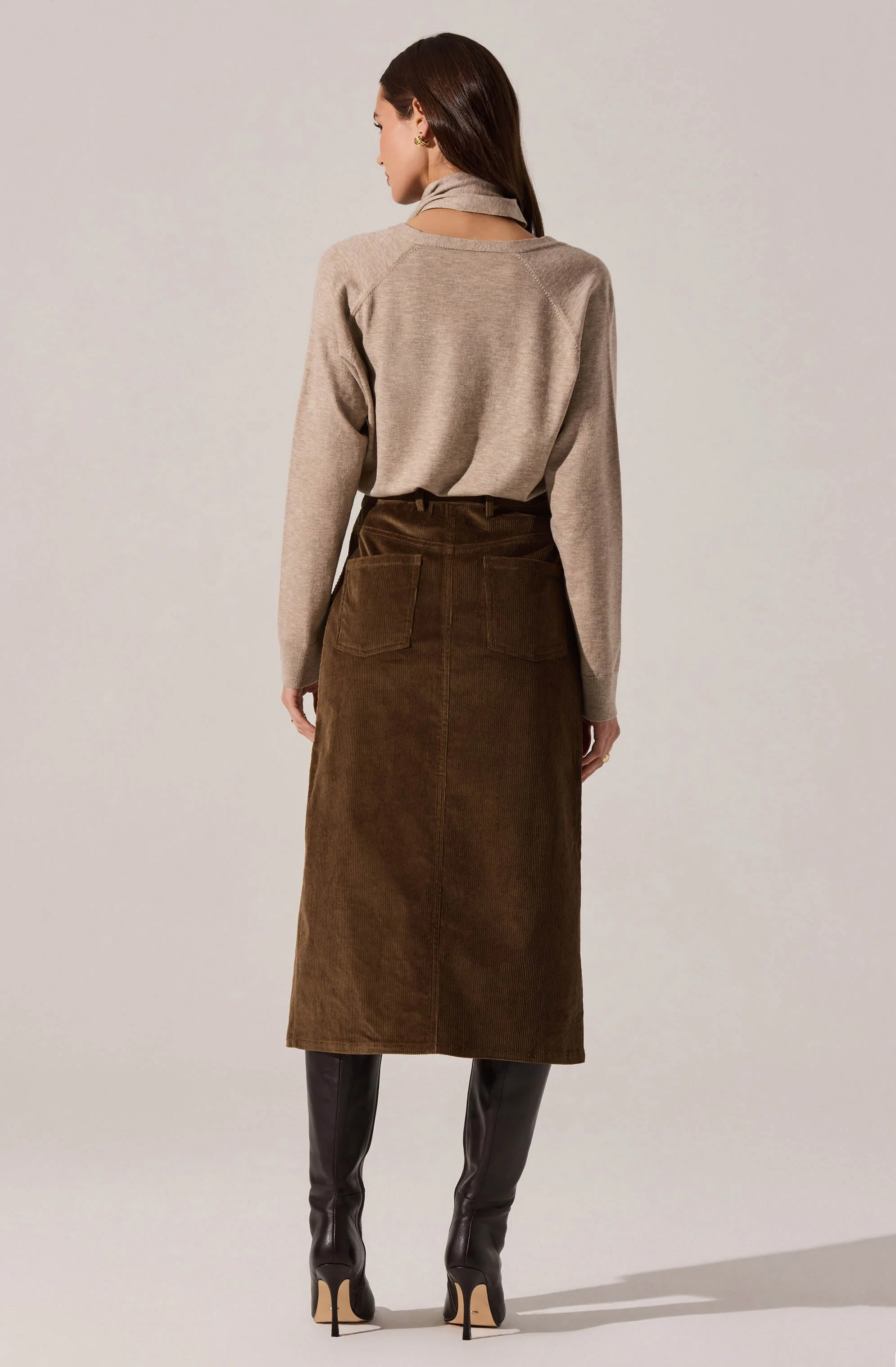 Silvana Cutout Scarf Sweater