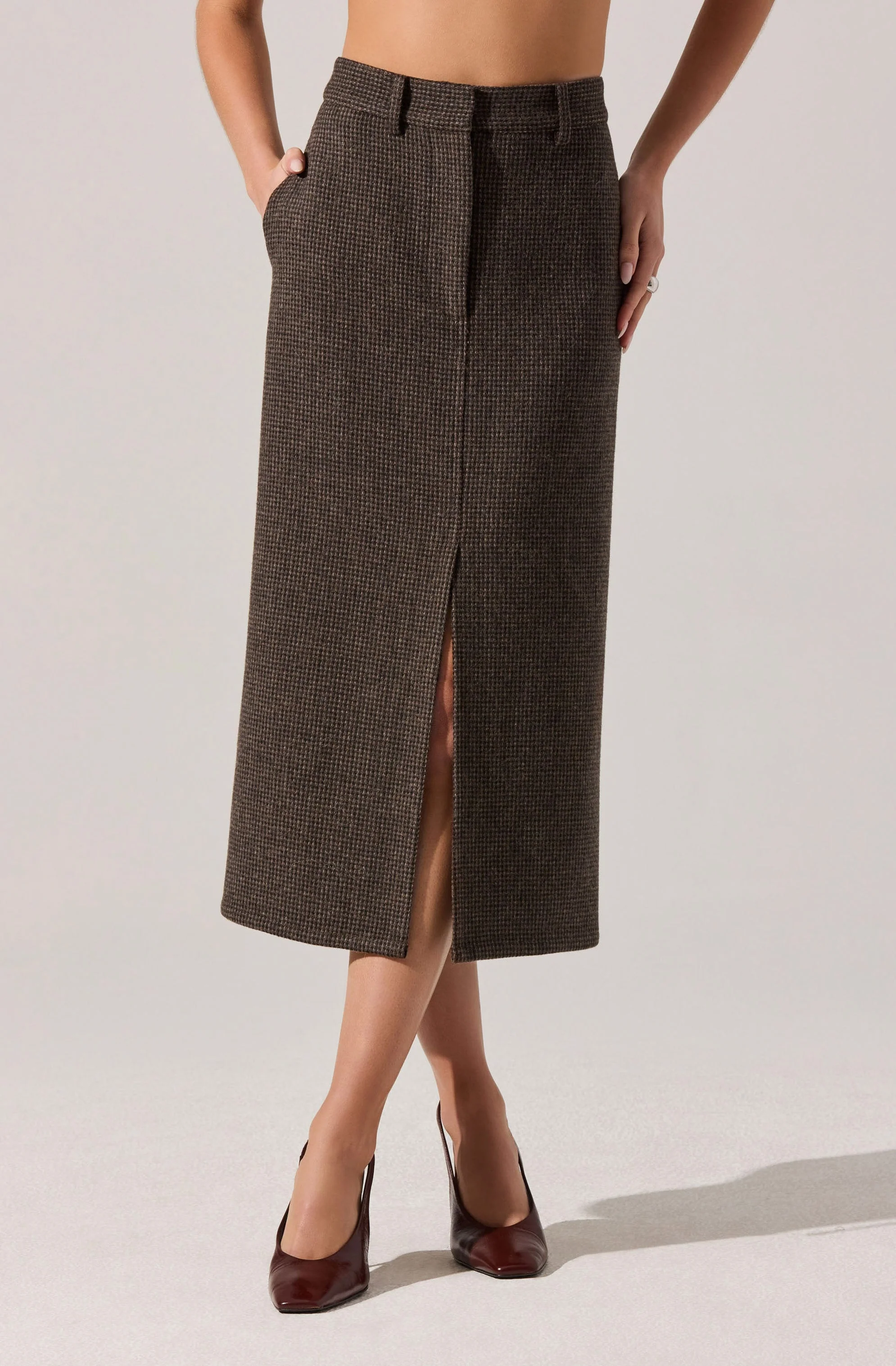 Rielle Wool-Blend Pencil Skirt