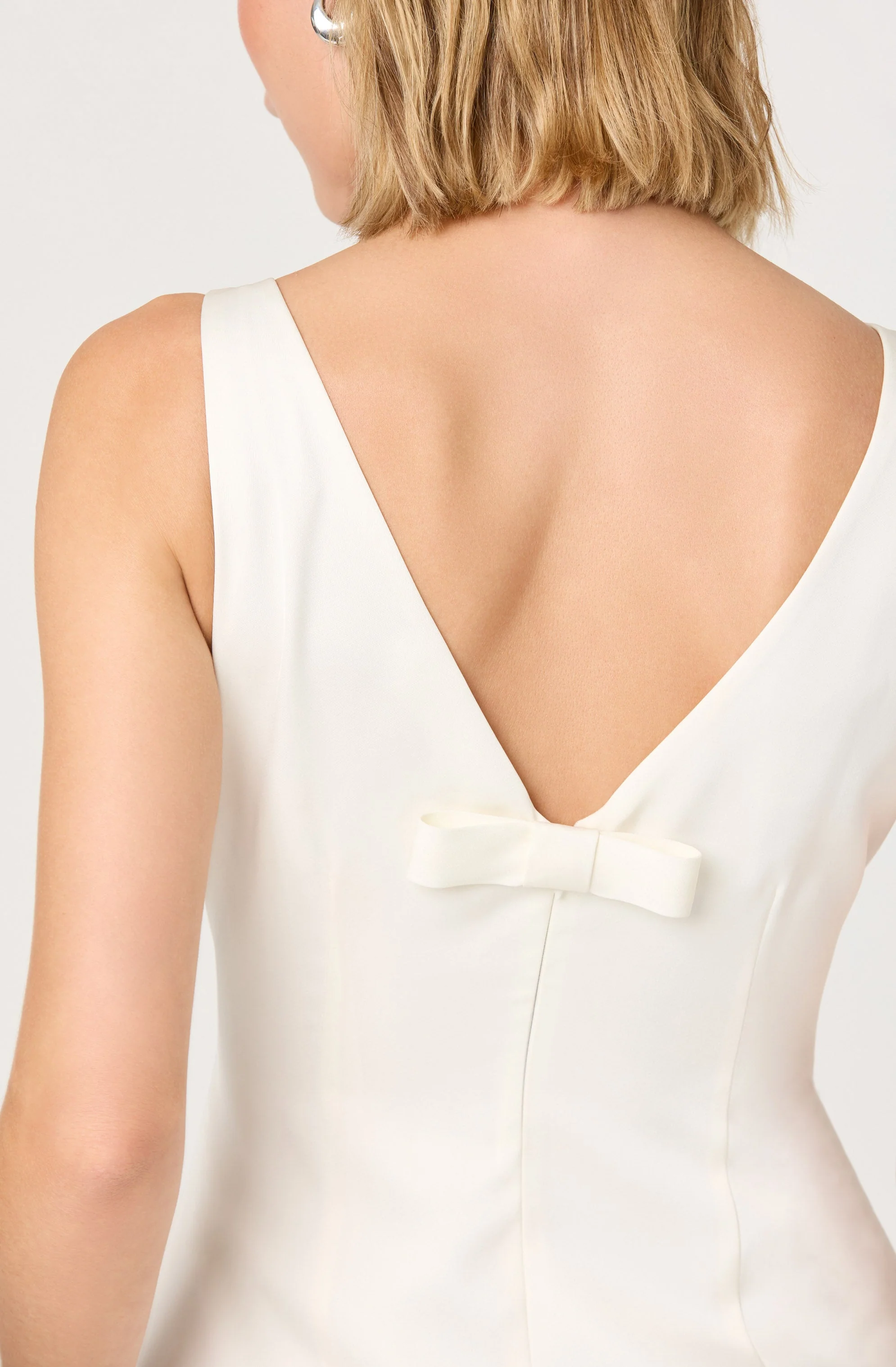 Alisanne Feather Trim Mini Dress