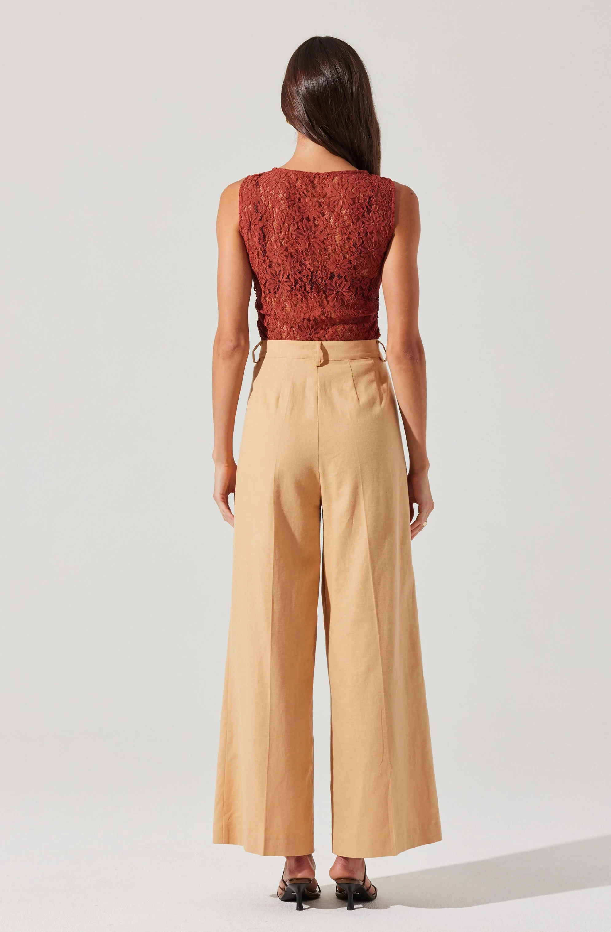 Kairi Lace High Neck Top