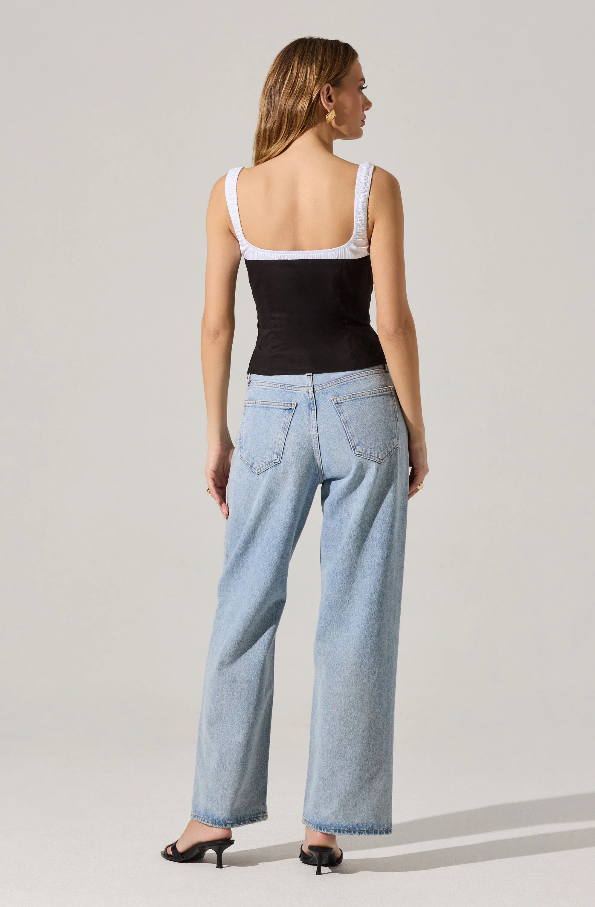 Contrast Milkmaid Top