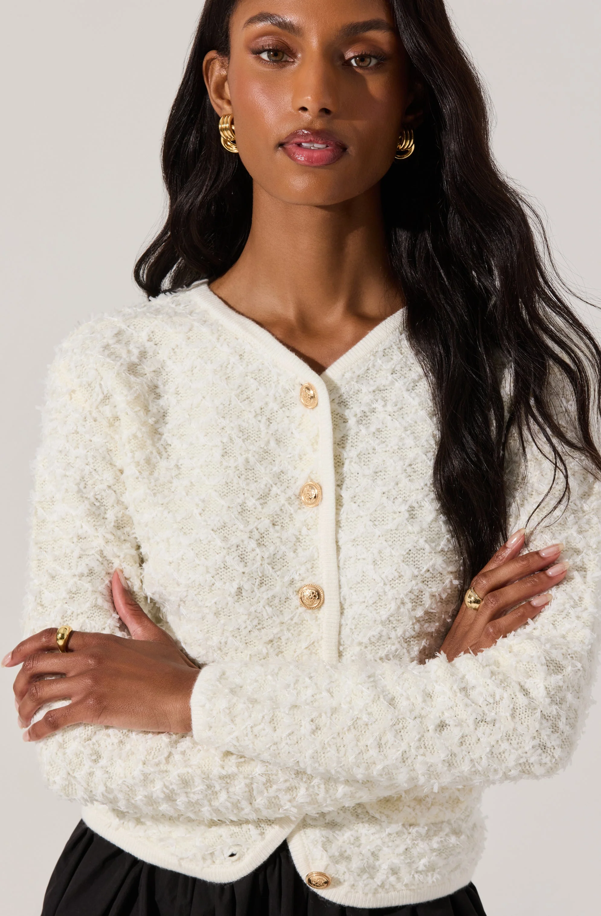 Textured Patch Pocket Cardigan