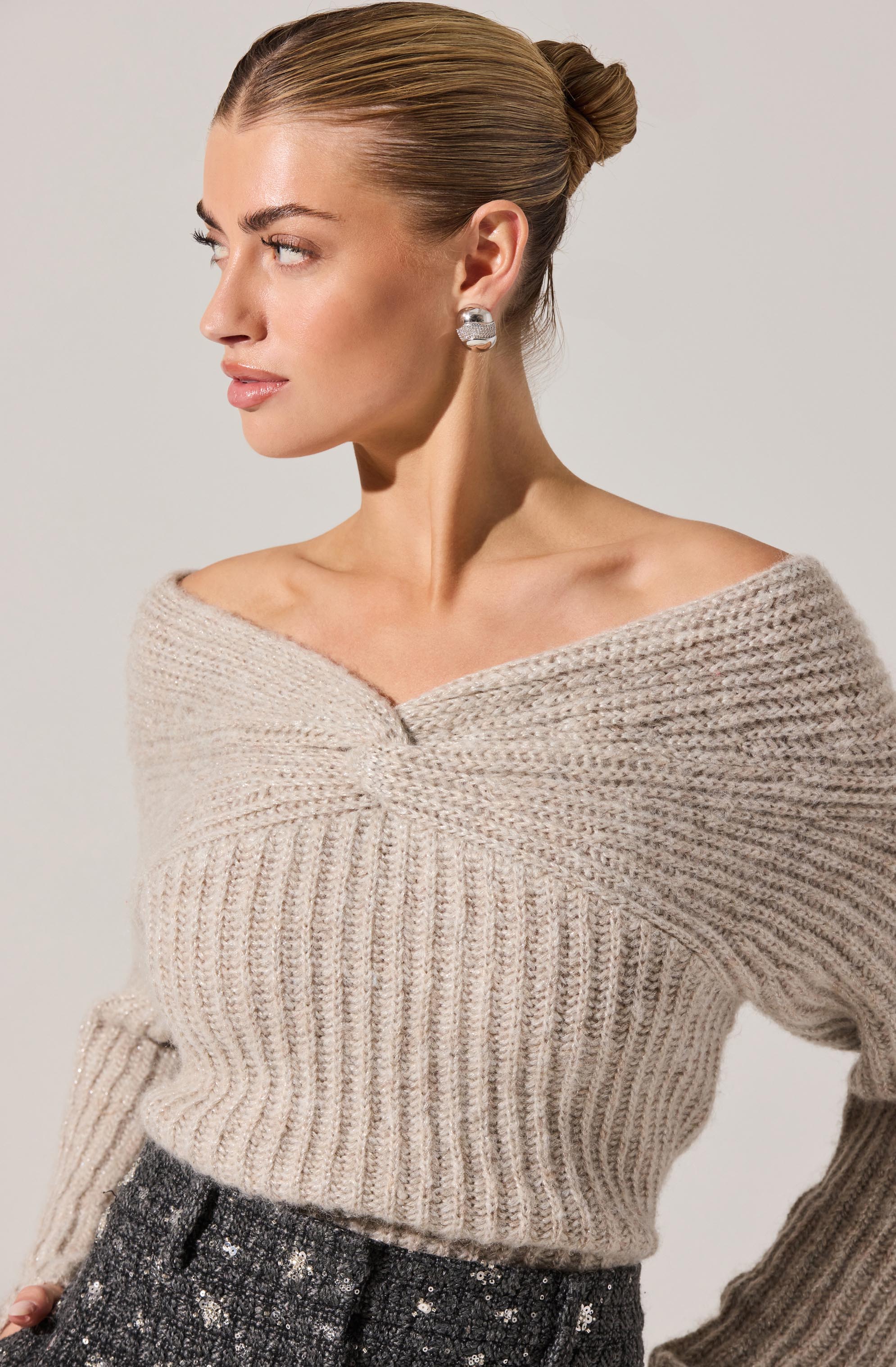 Franisbel Off Shoulder Sweater
