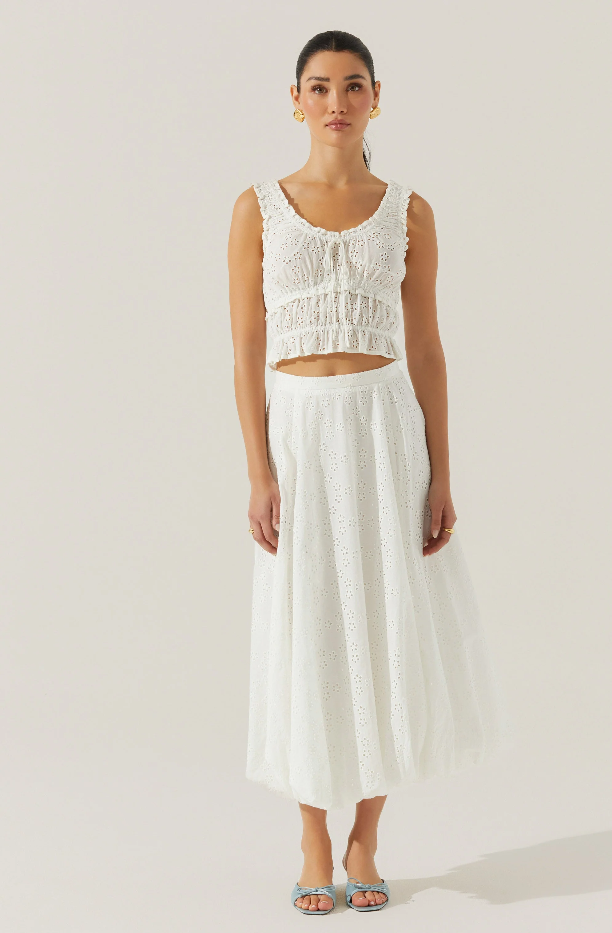 Kissel Tiered Eyelet Top
