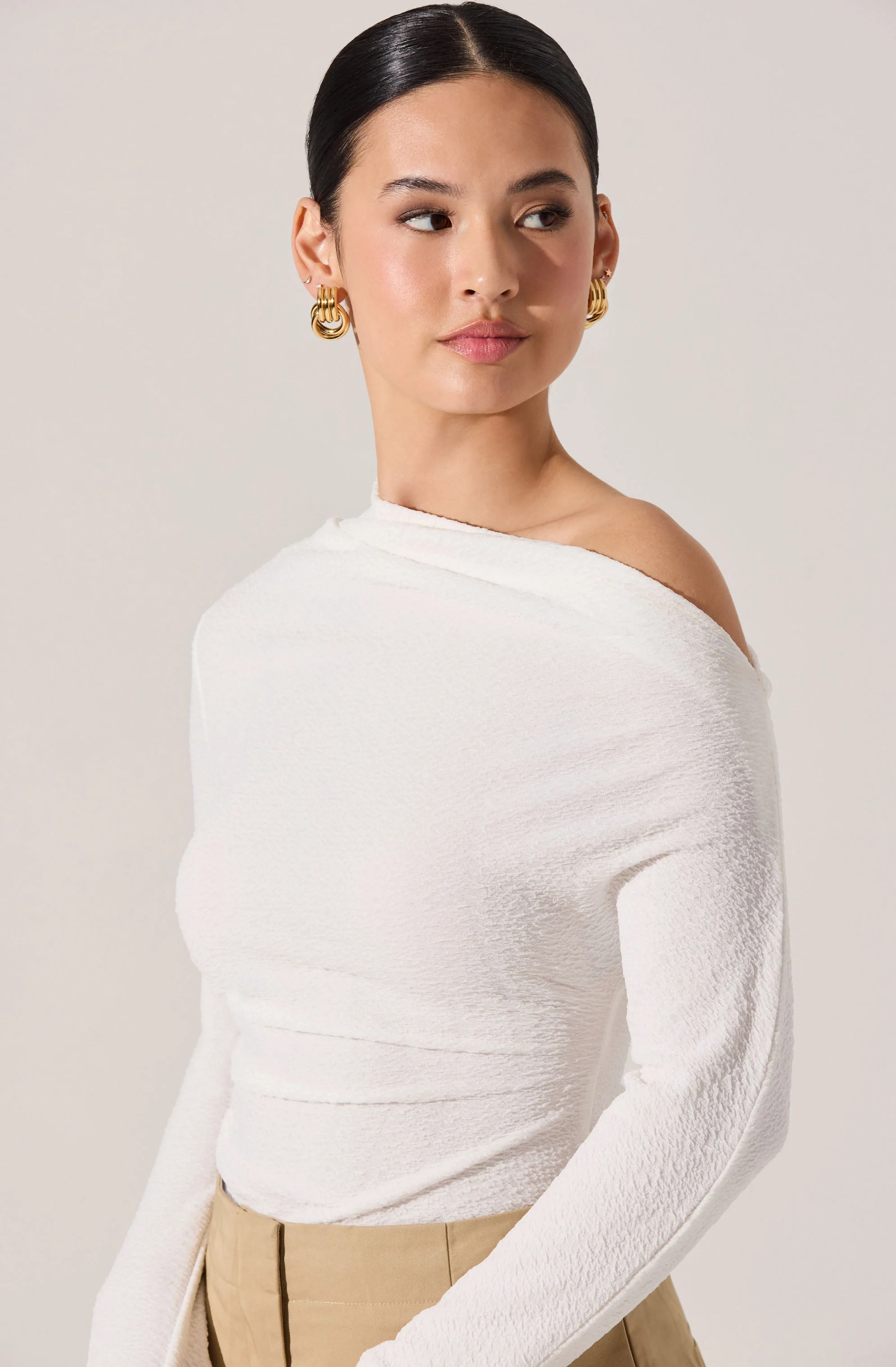 Textured Off Shoulder Top