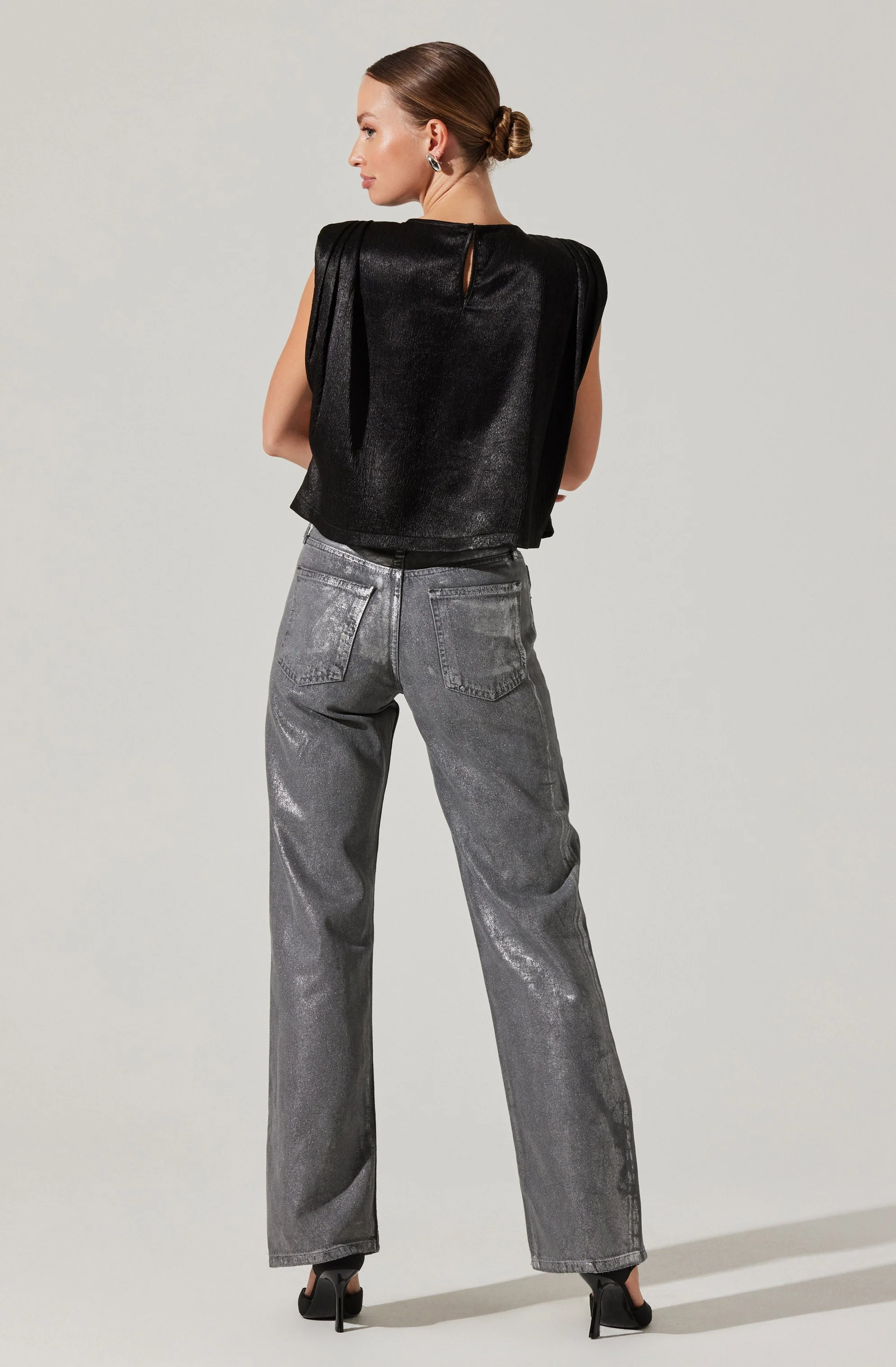 Isola Boxy Shoulder Pad Top