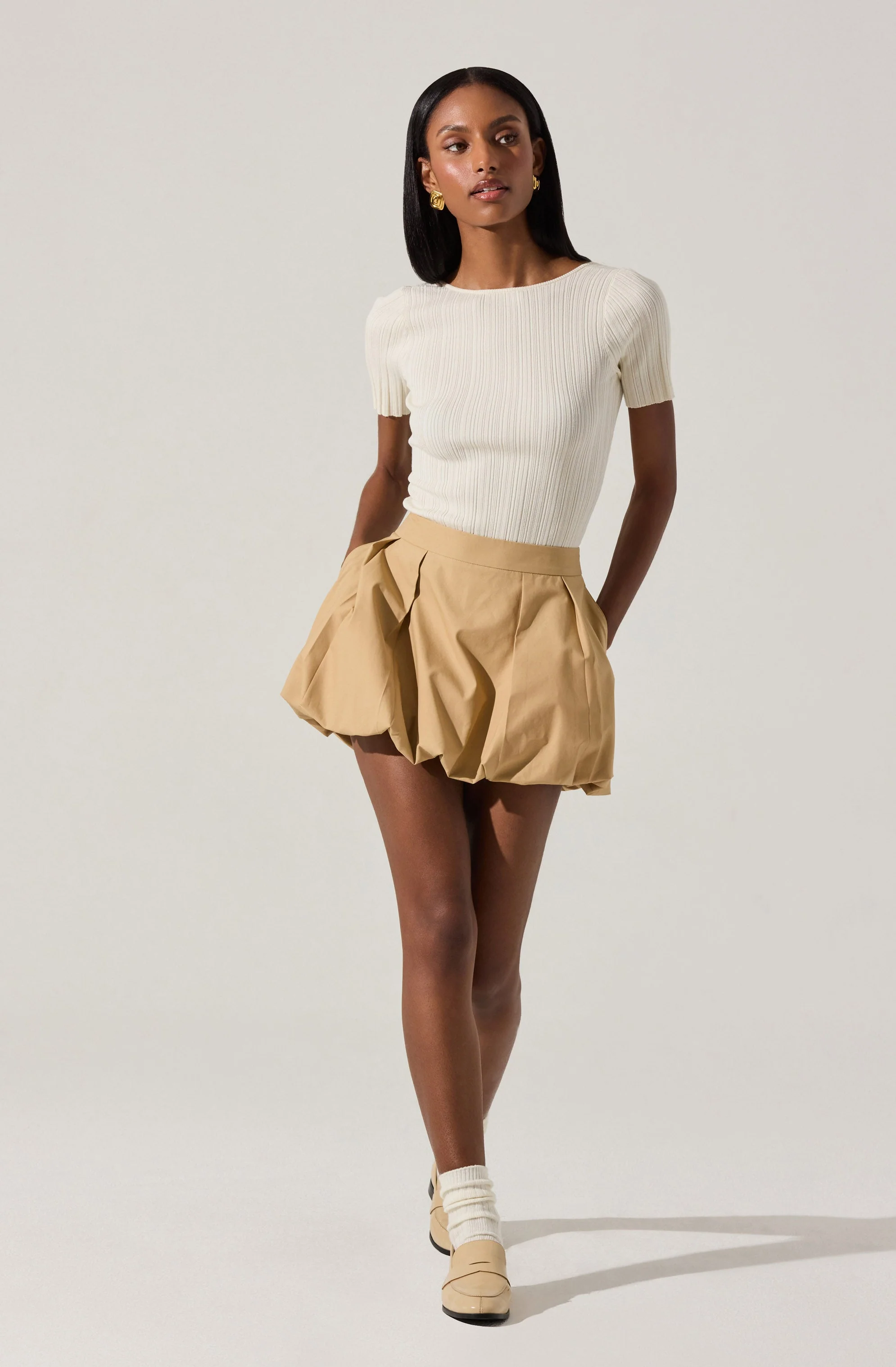 Toini Pleated Bubble Mini Skort