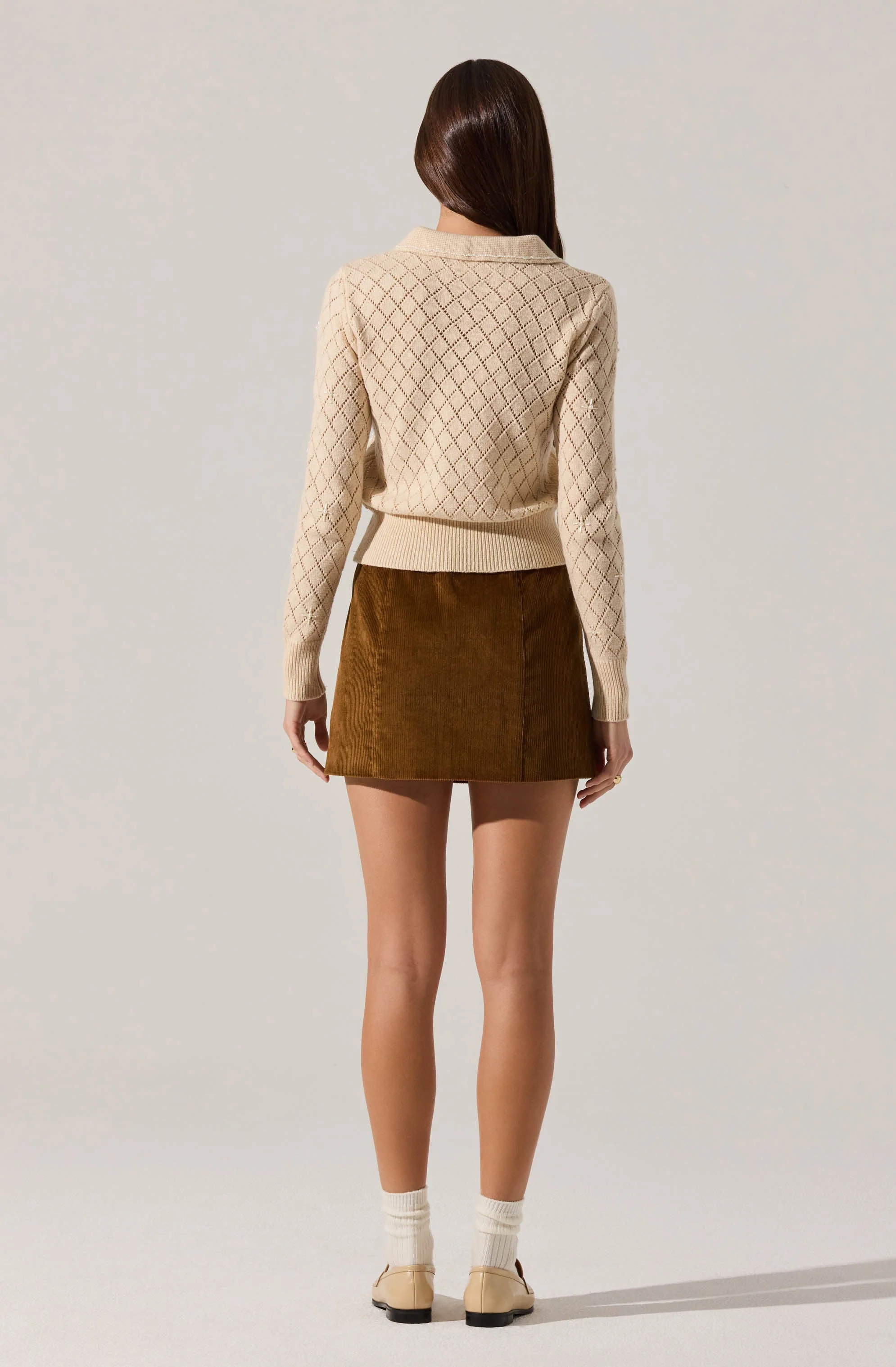 Doria Corduroy Mini Skirt