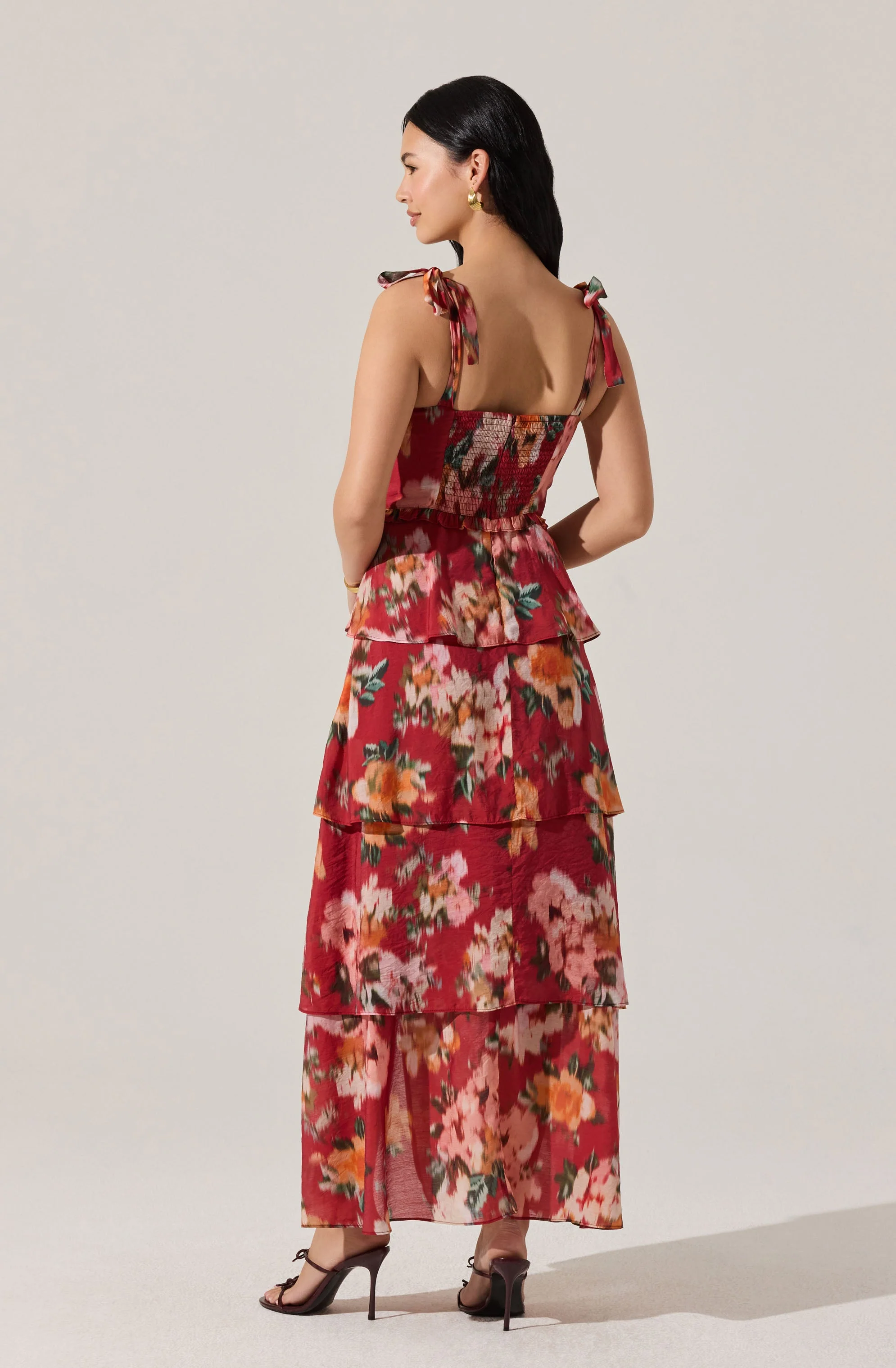 Mellorie Sweetheart Tiered Maxi Dress