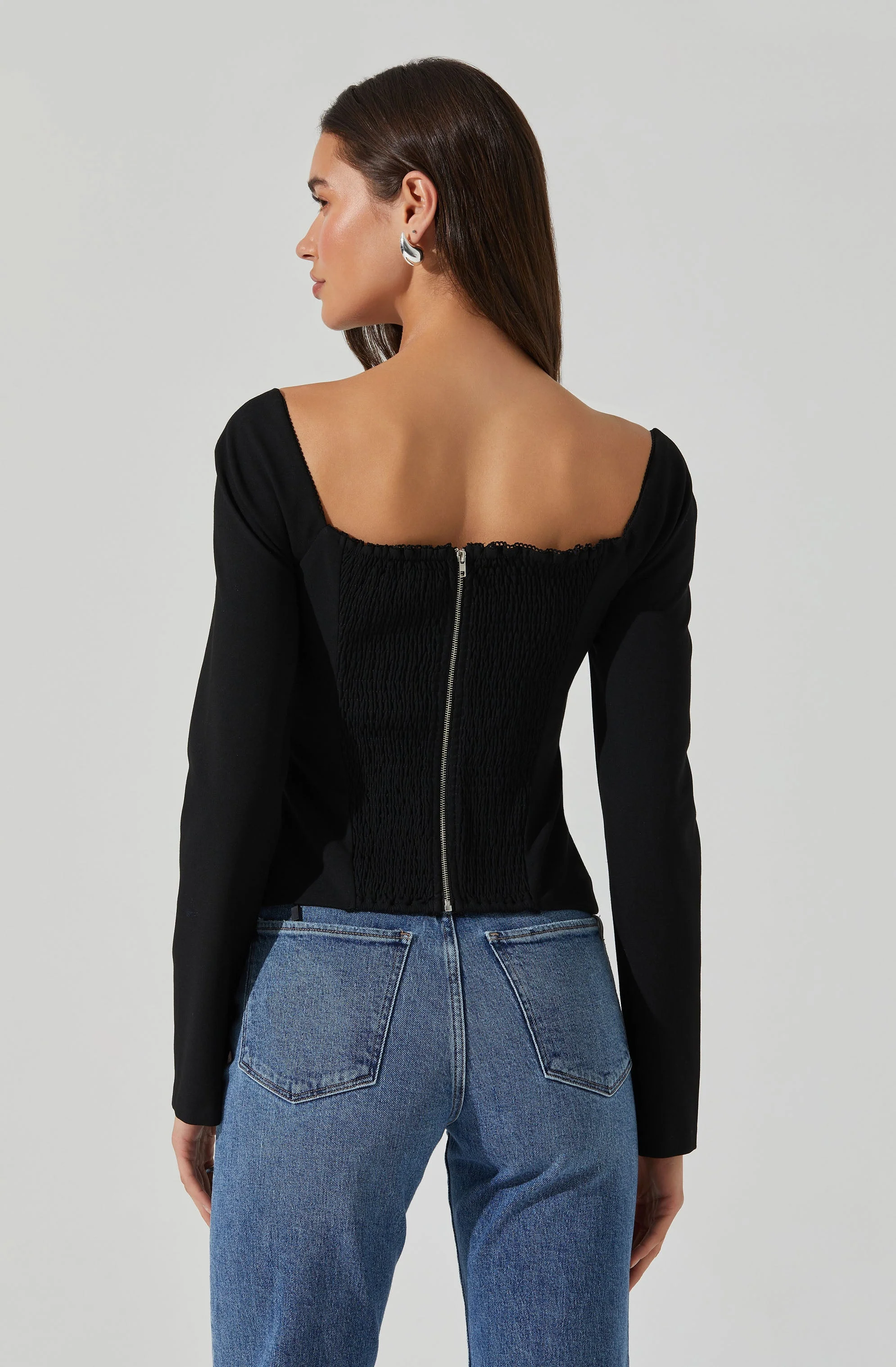 Whitley Peekaboo Contrast Top