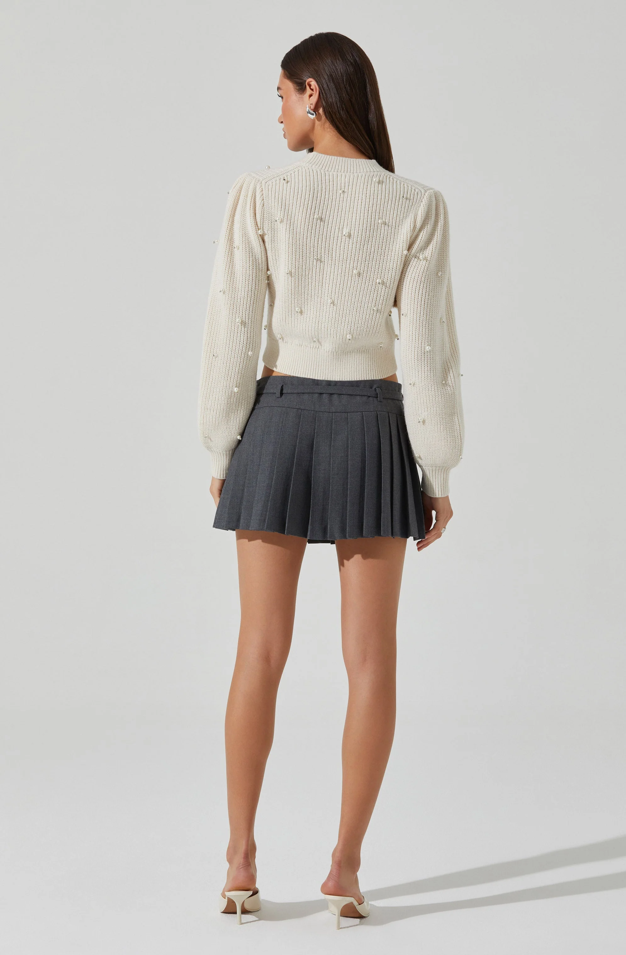 Delsie Pearl Embellished Cardigan