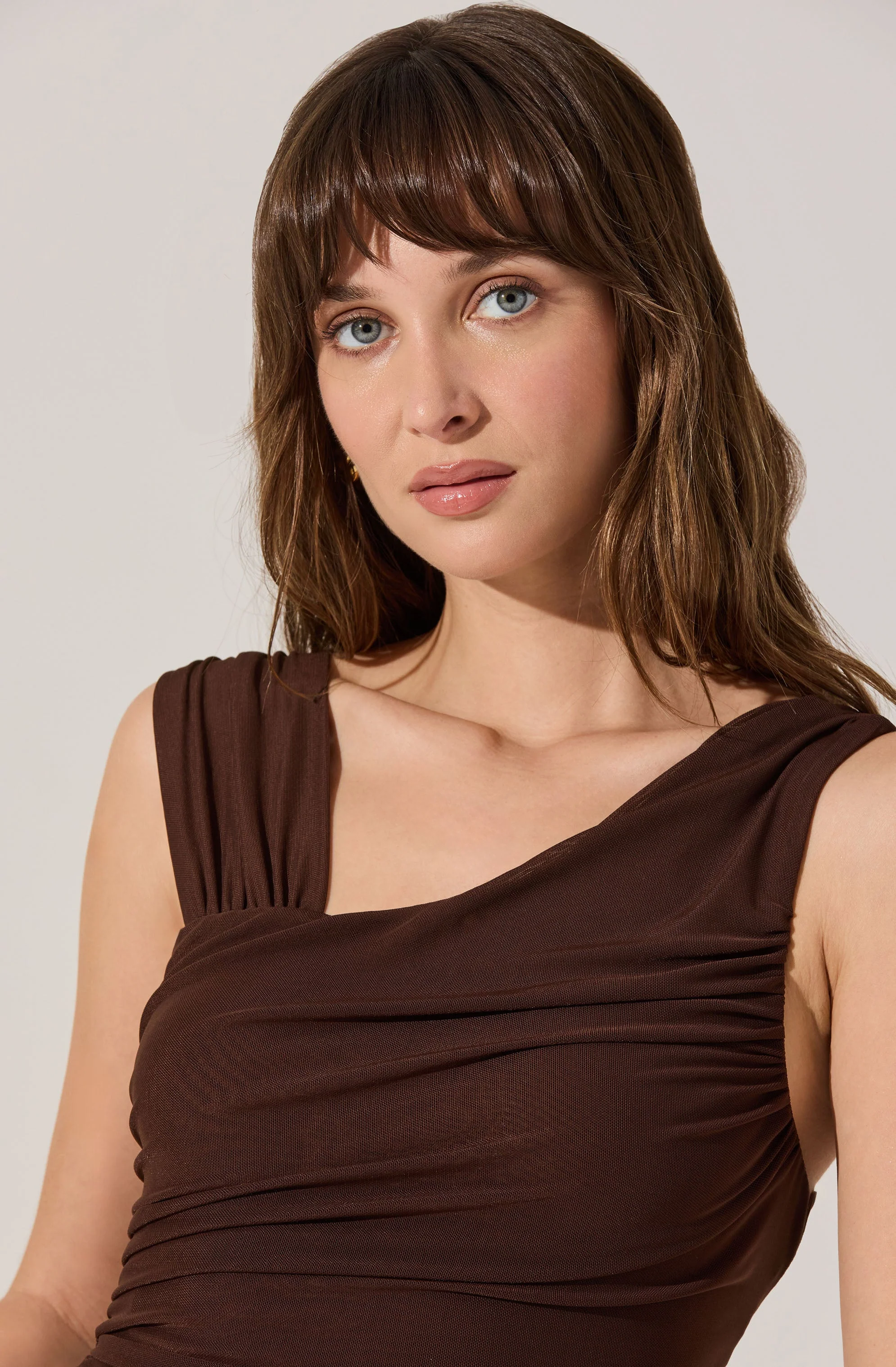 Sarine Mesh Asymmetrical Bodysuit