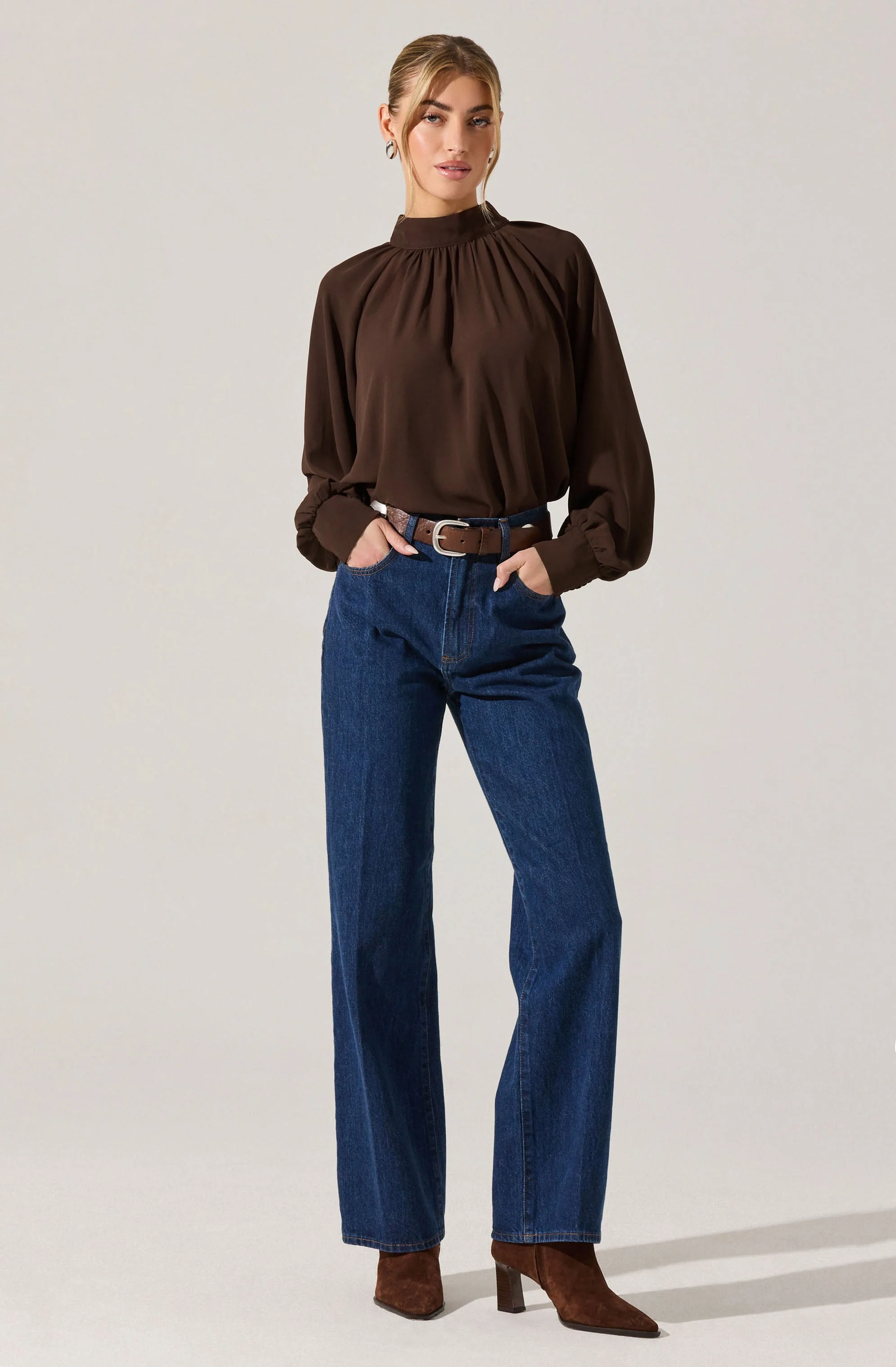 Sabelle Mock Neck Top