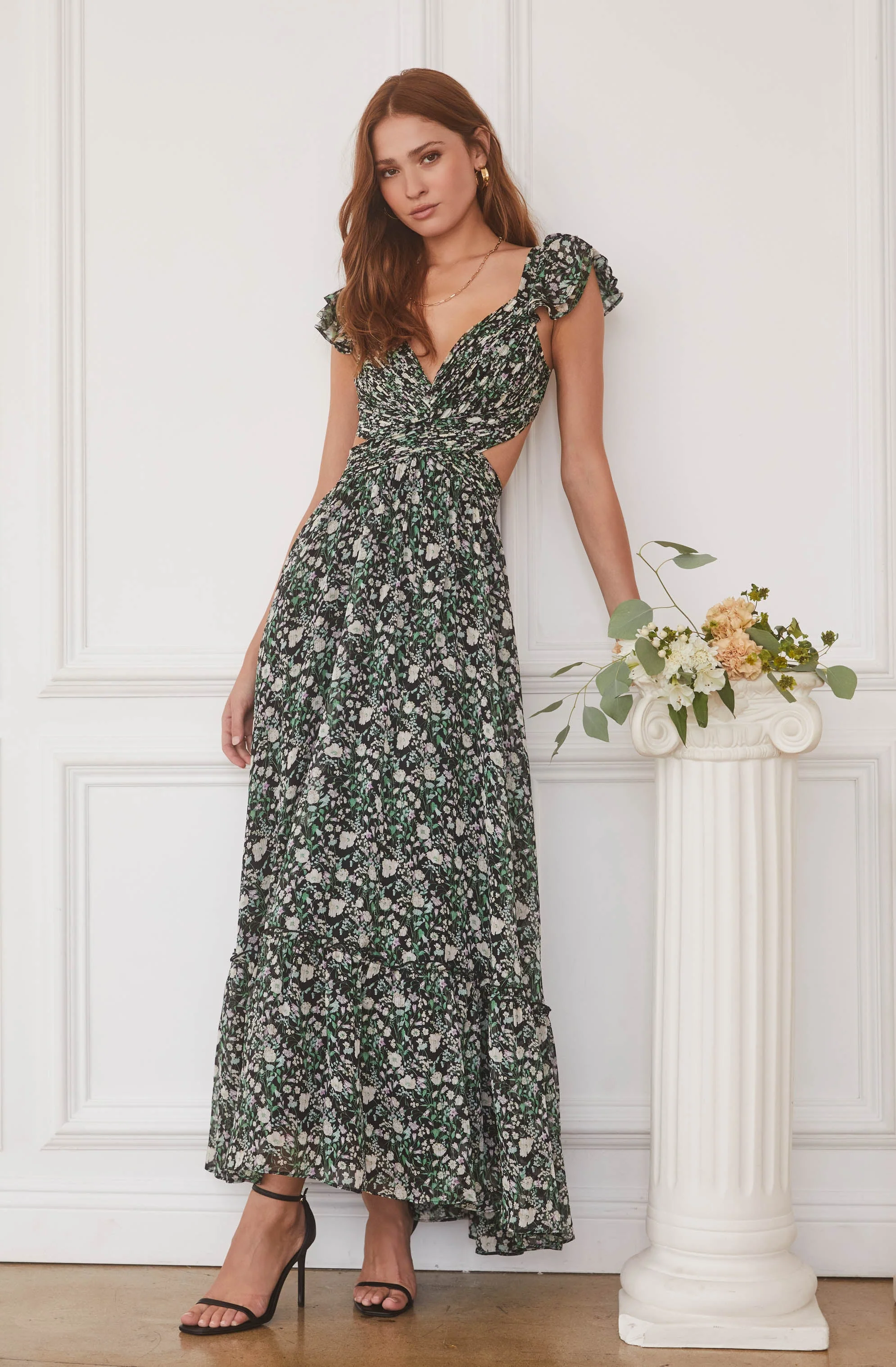 Primrose Floral Strappy Back Maxi Dress