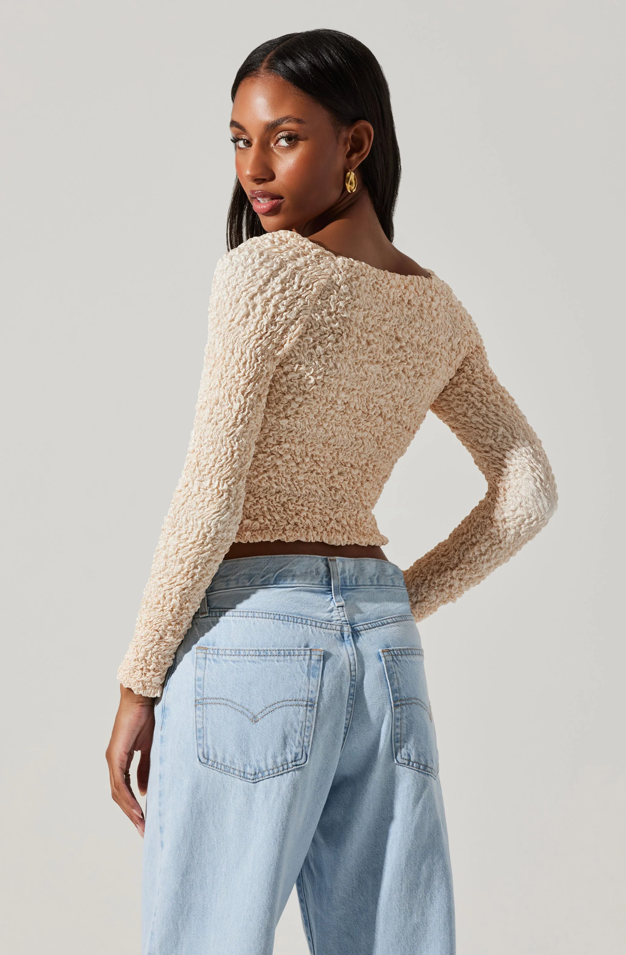 Sorrel Cropped Long Sleeve Top