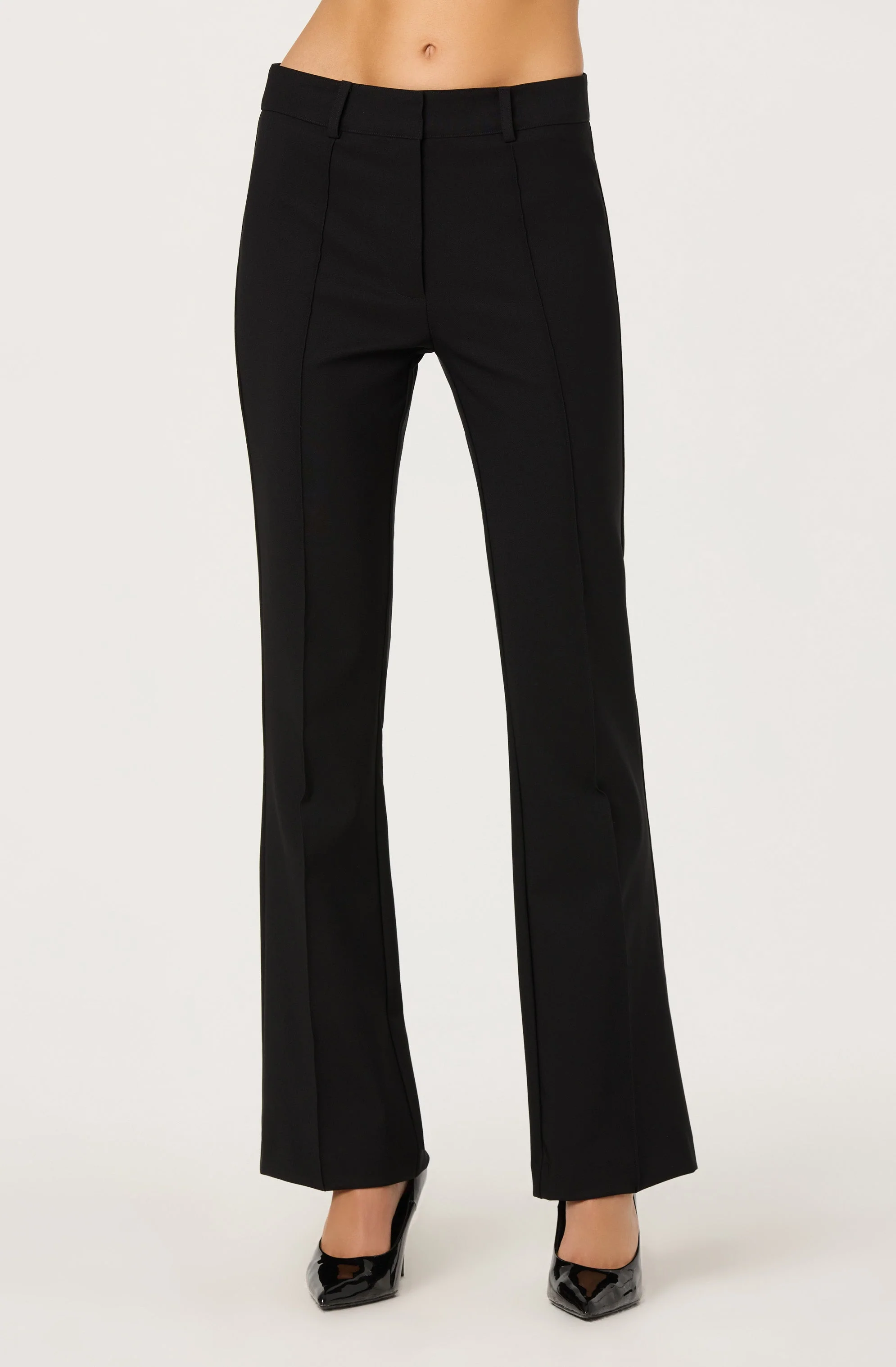 Andie Mid-Rise Pintuck Pants