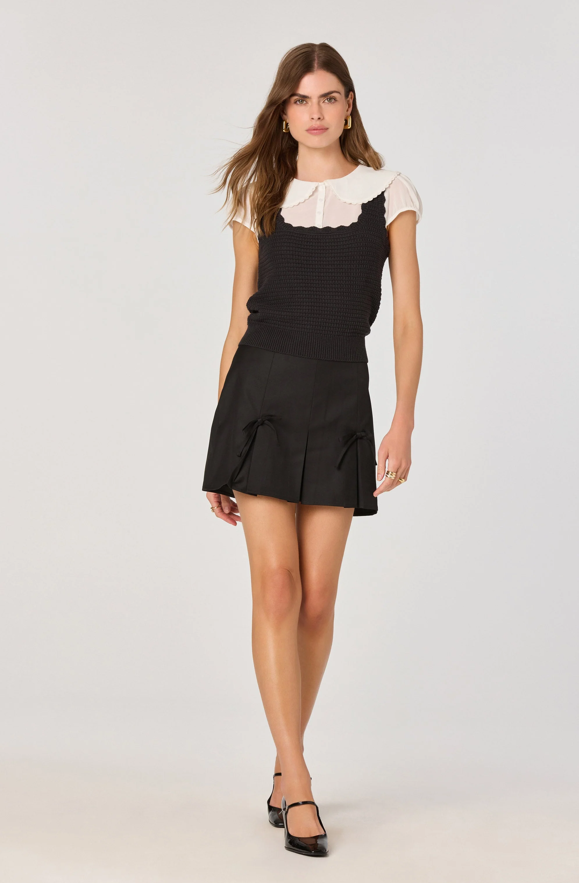 Peter Pan Collar Sweater Top