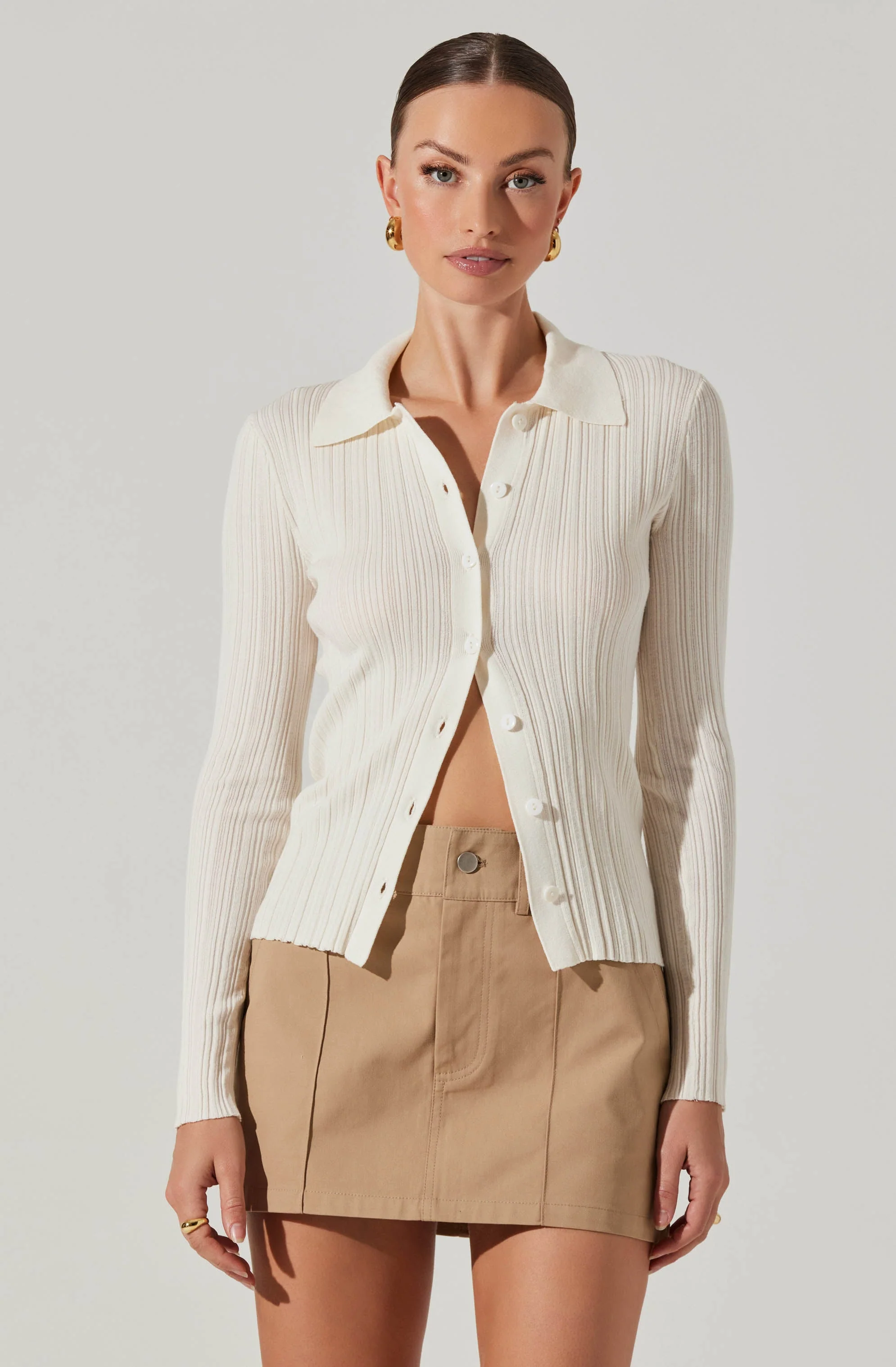 Eliot Collared Button-Up Sweater