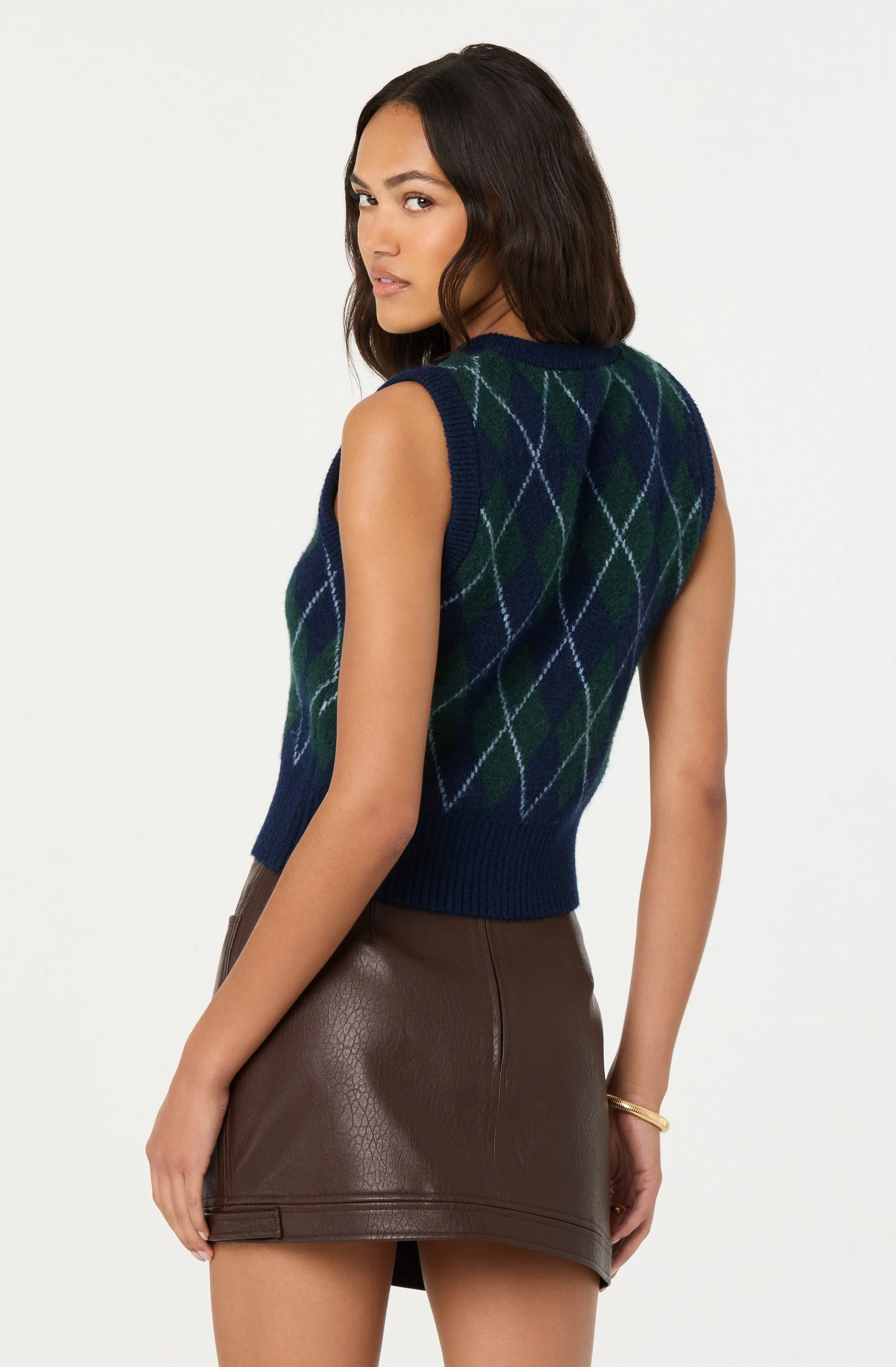 Abbie Argyle Sweater Vest