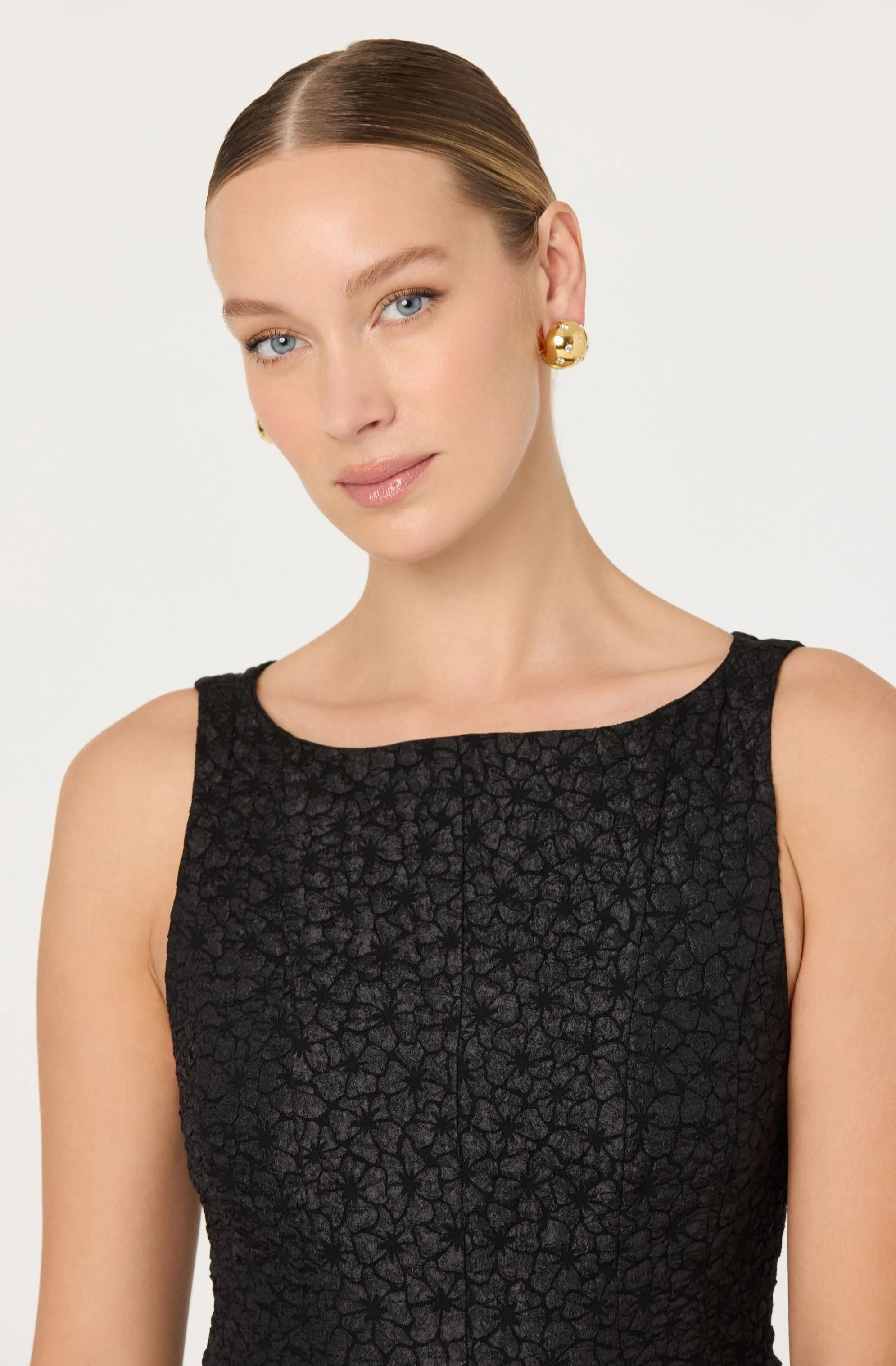 Alea Floral Textured Peplum Top