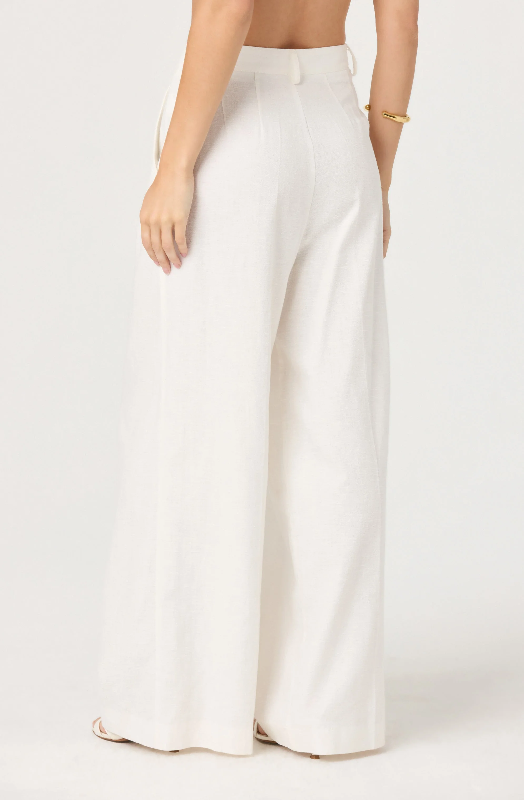 Milani Linen-Blend Trouser Pants