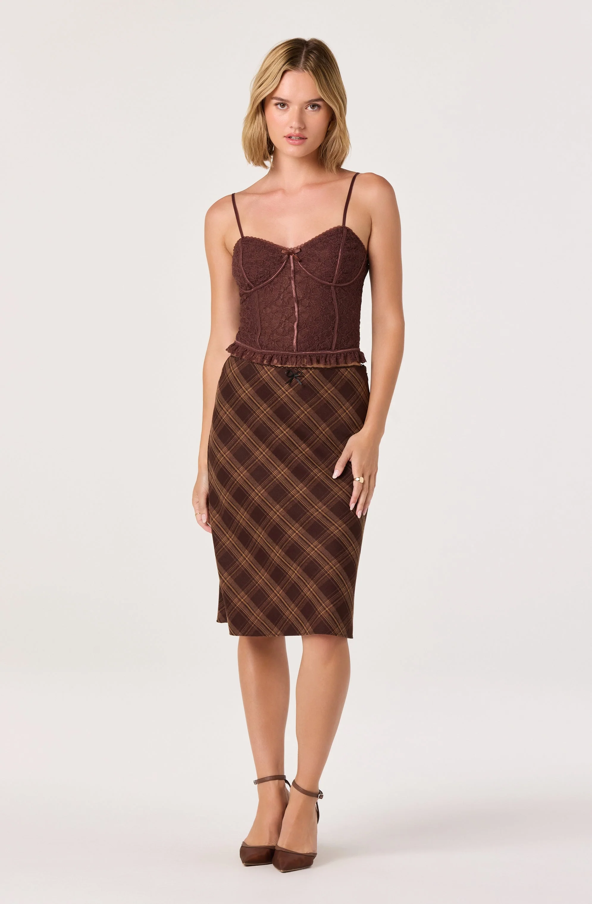 Lace Sweetheart Bustier Top