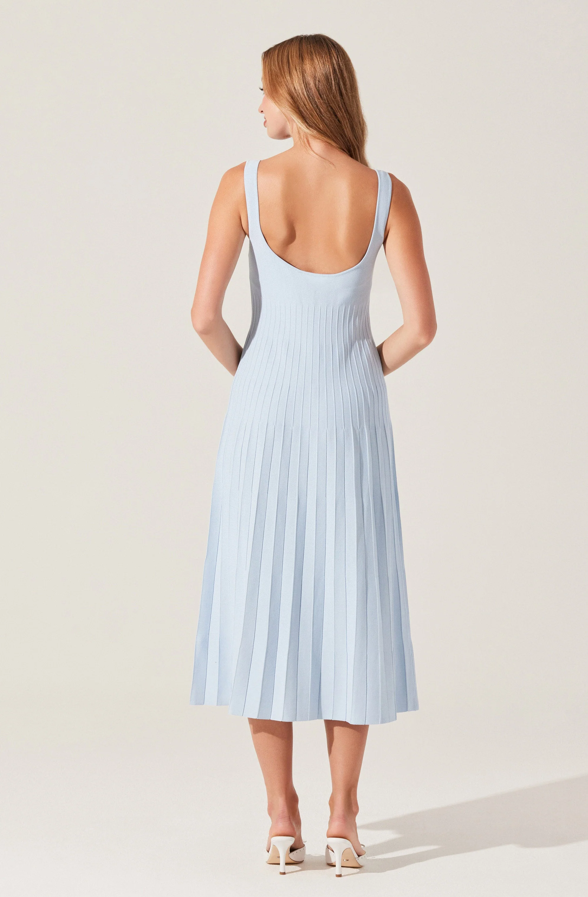 Aylin Pleated Midi Sweater Dress