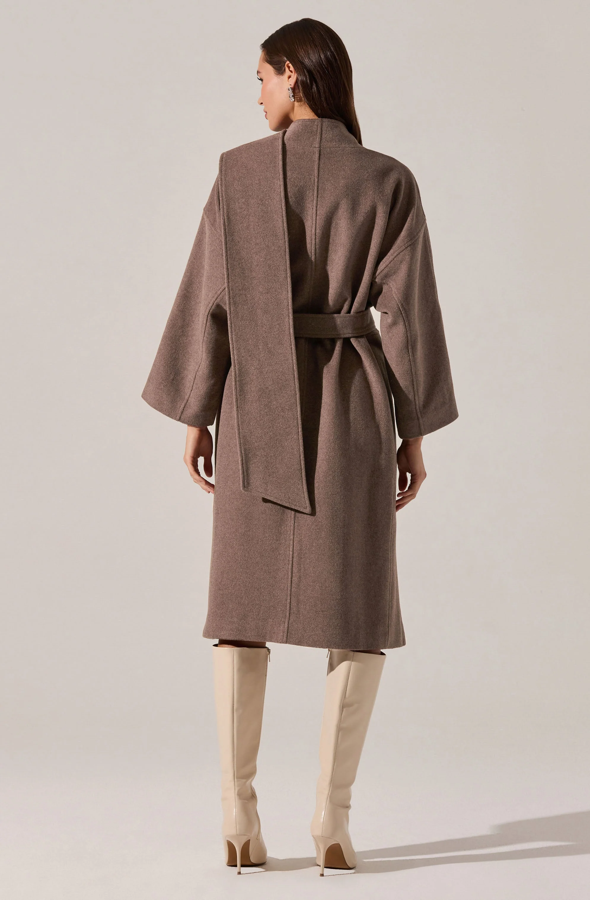 Elaxi Longline Wrap Scarf Coat