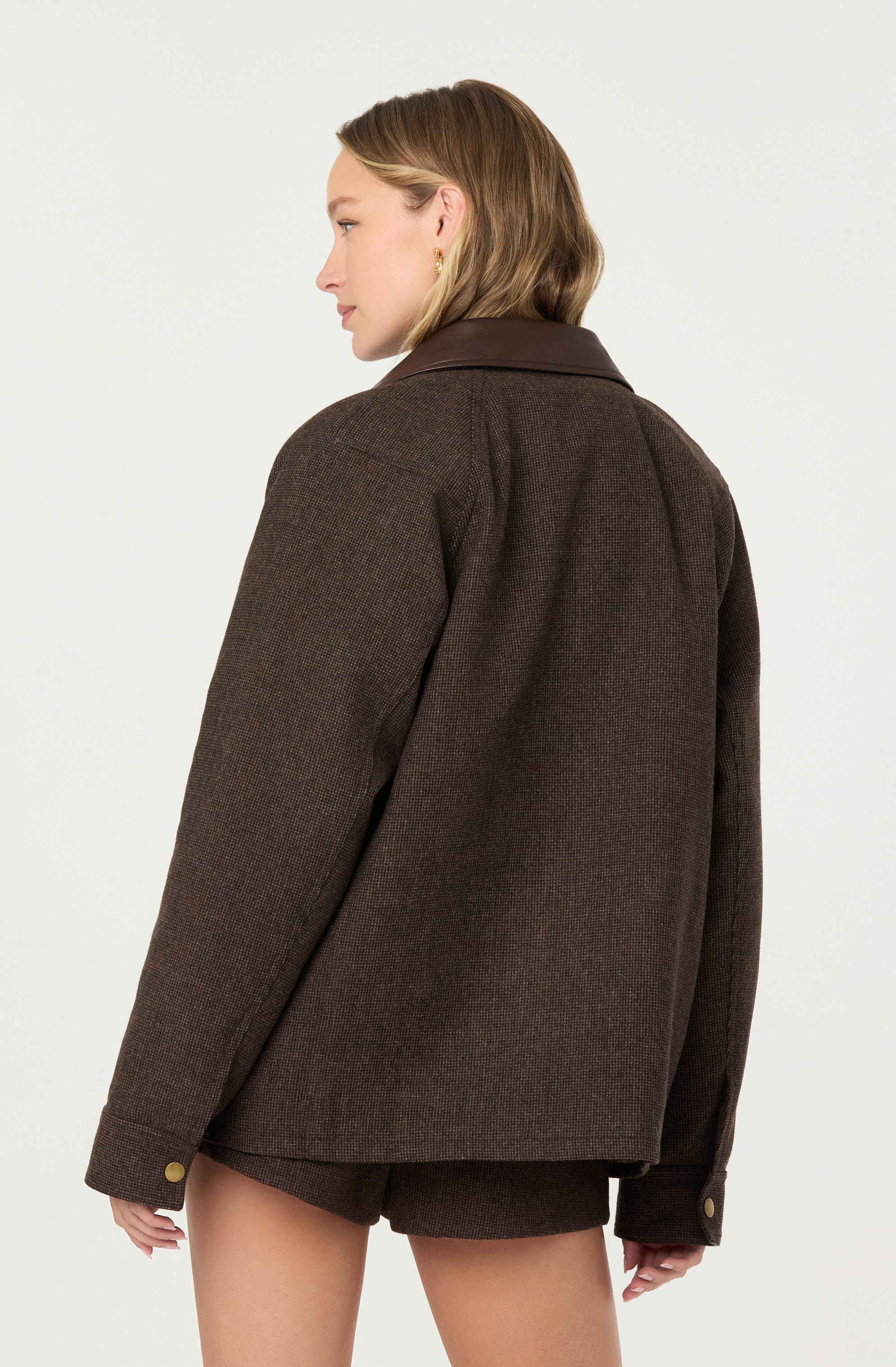 Rylan Contrast Wool Blend Jacket