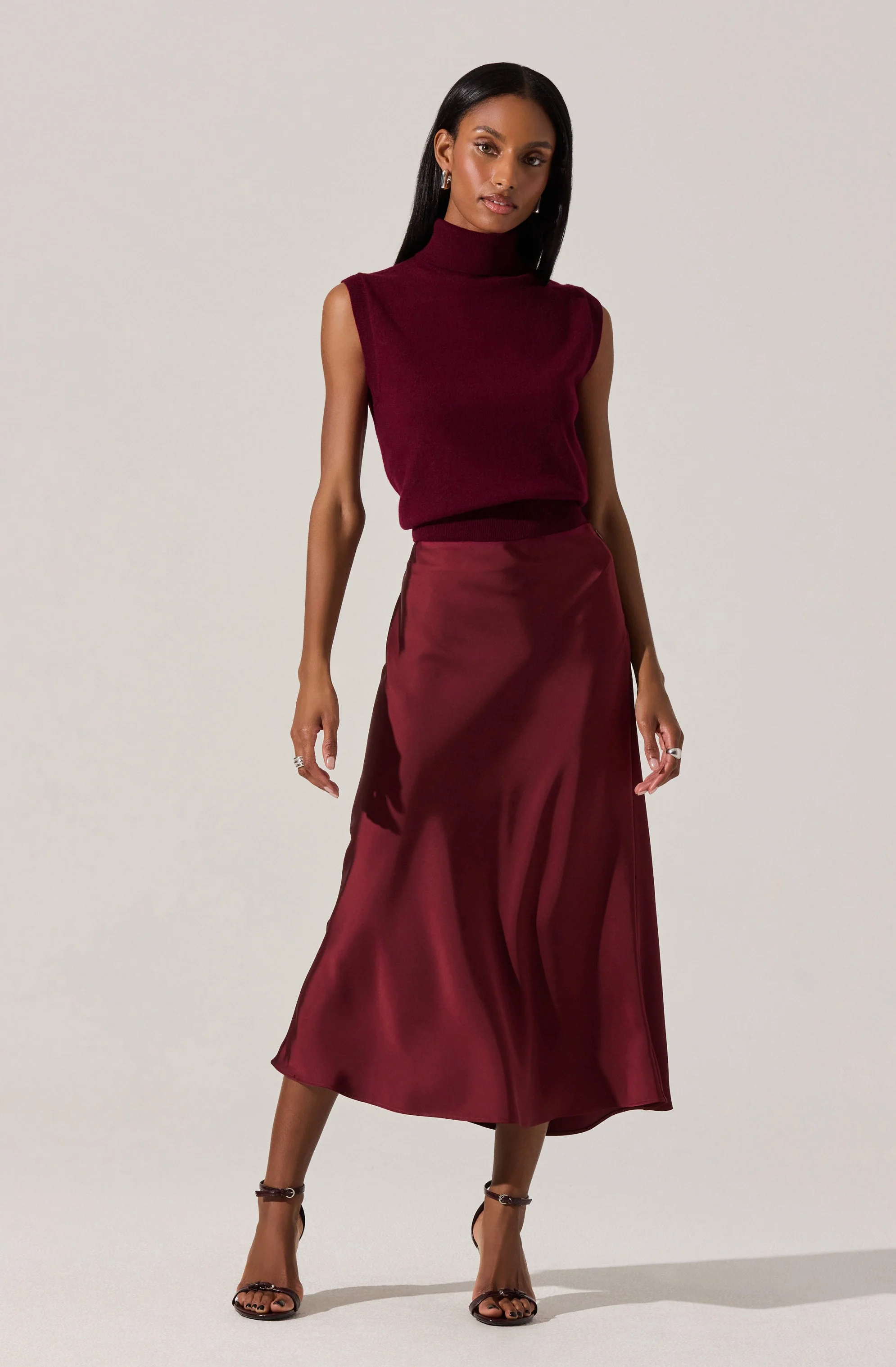 Avah Sleeveless Turtleneck Sweater