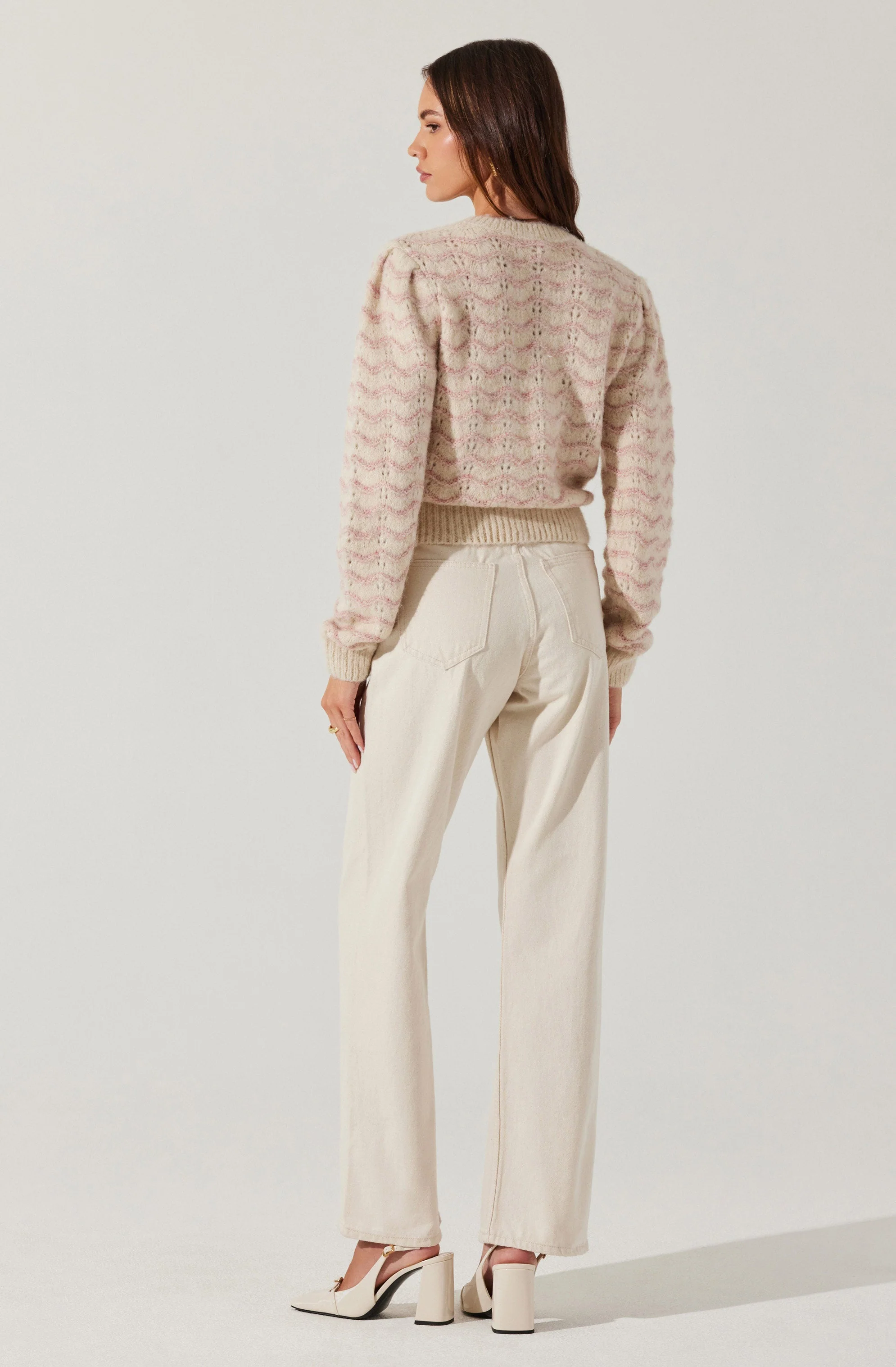 Jaylani Striped Pointelle Sweater